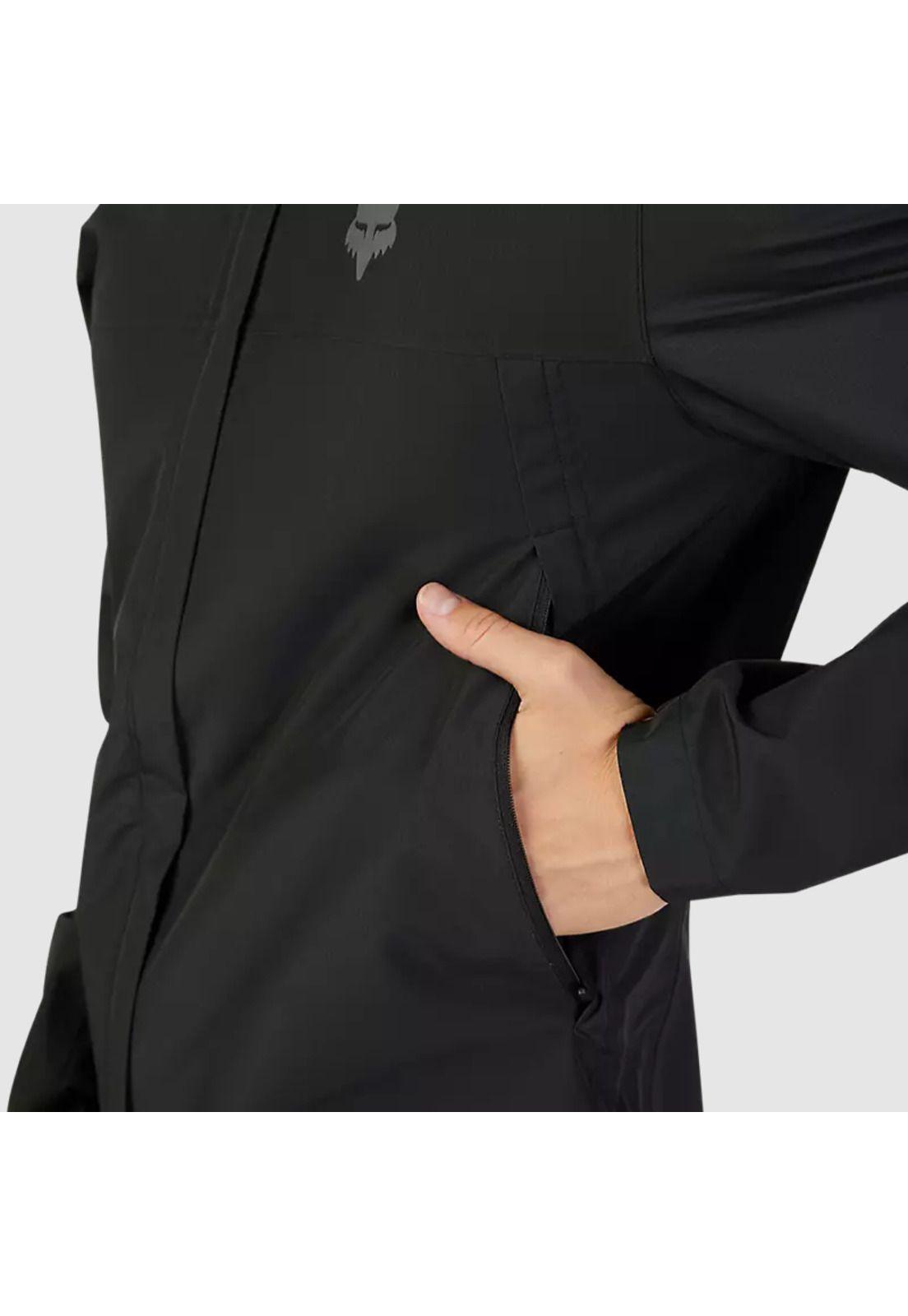 Chaqueta Bicicleta Impermeable Ranger Negro Fox-4