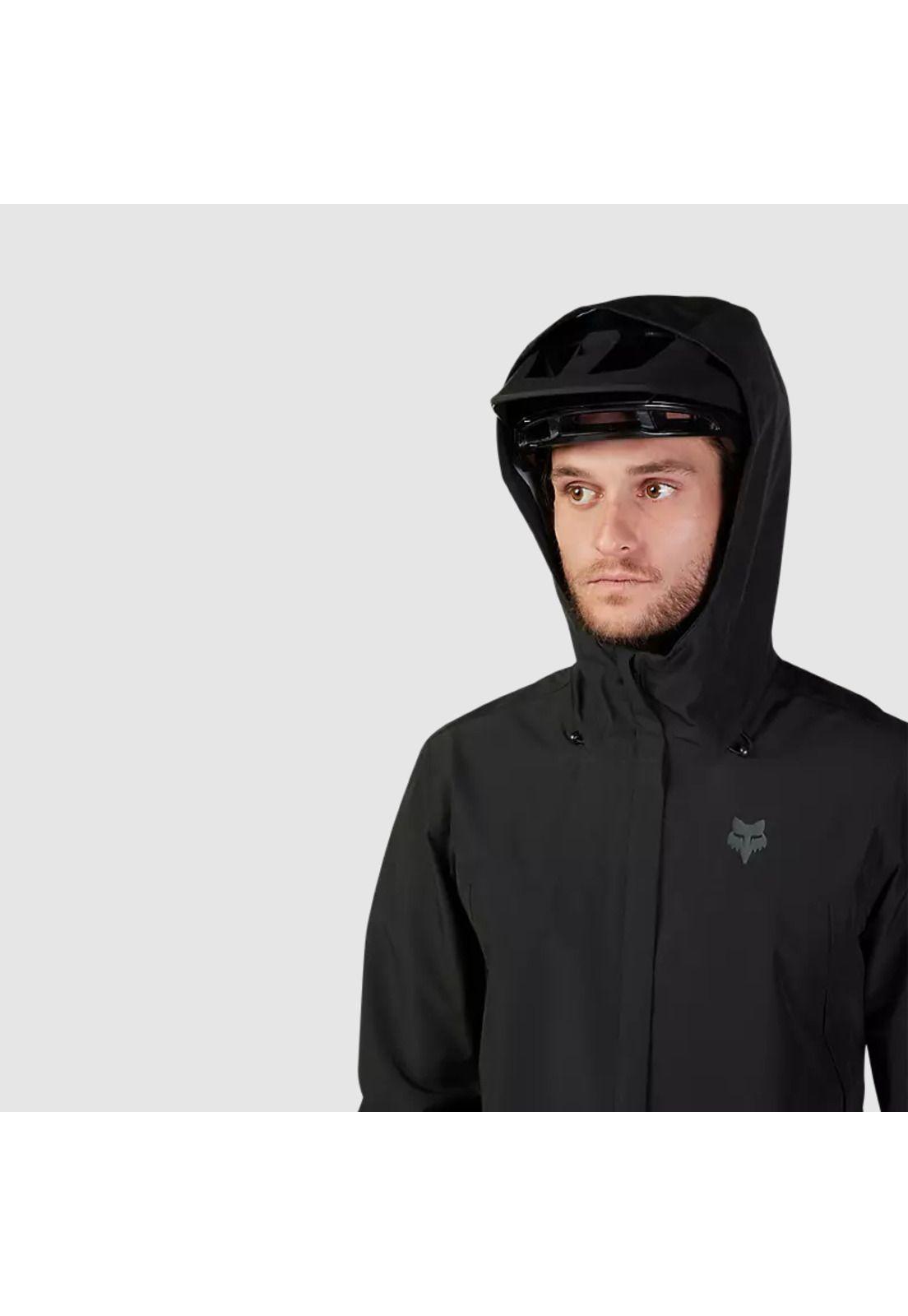 Chaqueta Bicicleta Impermeable Ranger Negro Fox-9