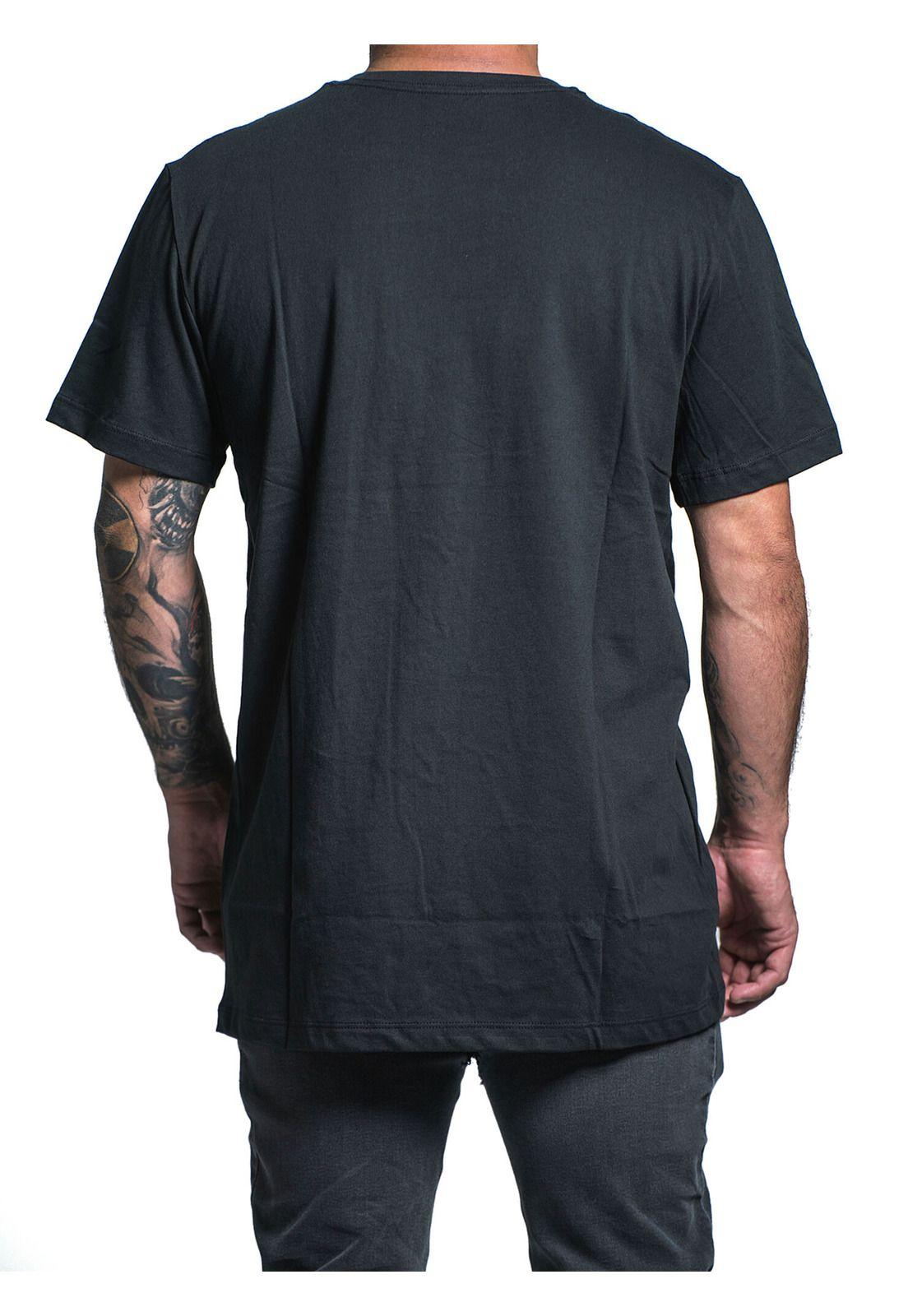 Polera Lifestyle Basic Manga Larga Negro Fox-2