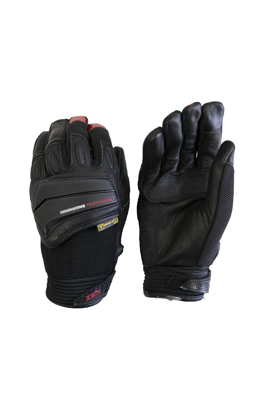 Guantes Moto Calle Qatar Rojo Negro/Rojo KMZ-2