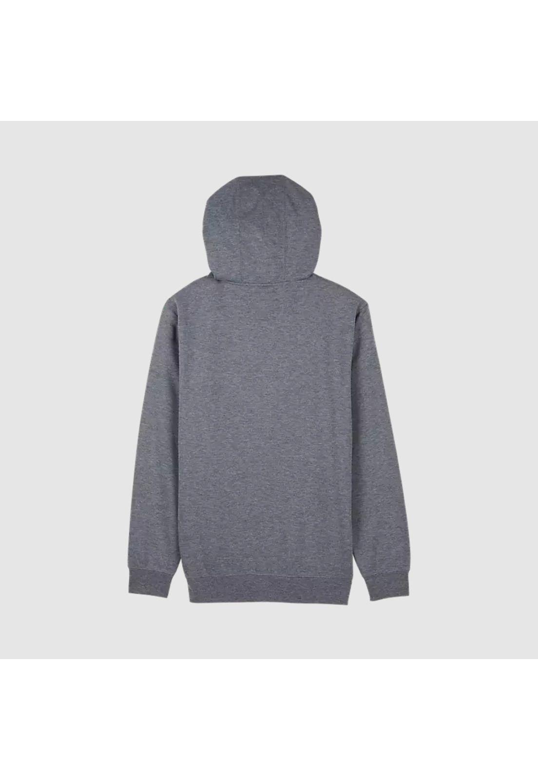 Poleron Lifestyle Canguro Wordmark Gris Fox-1