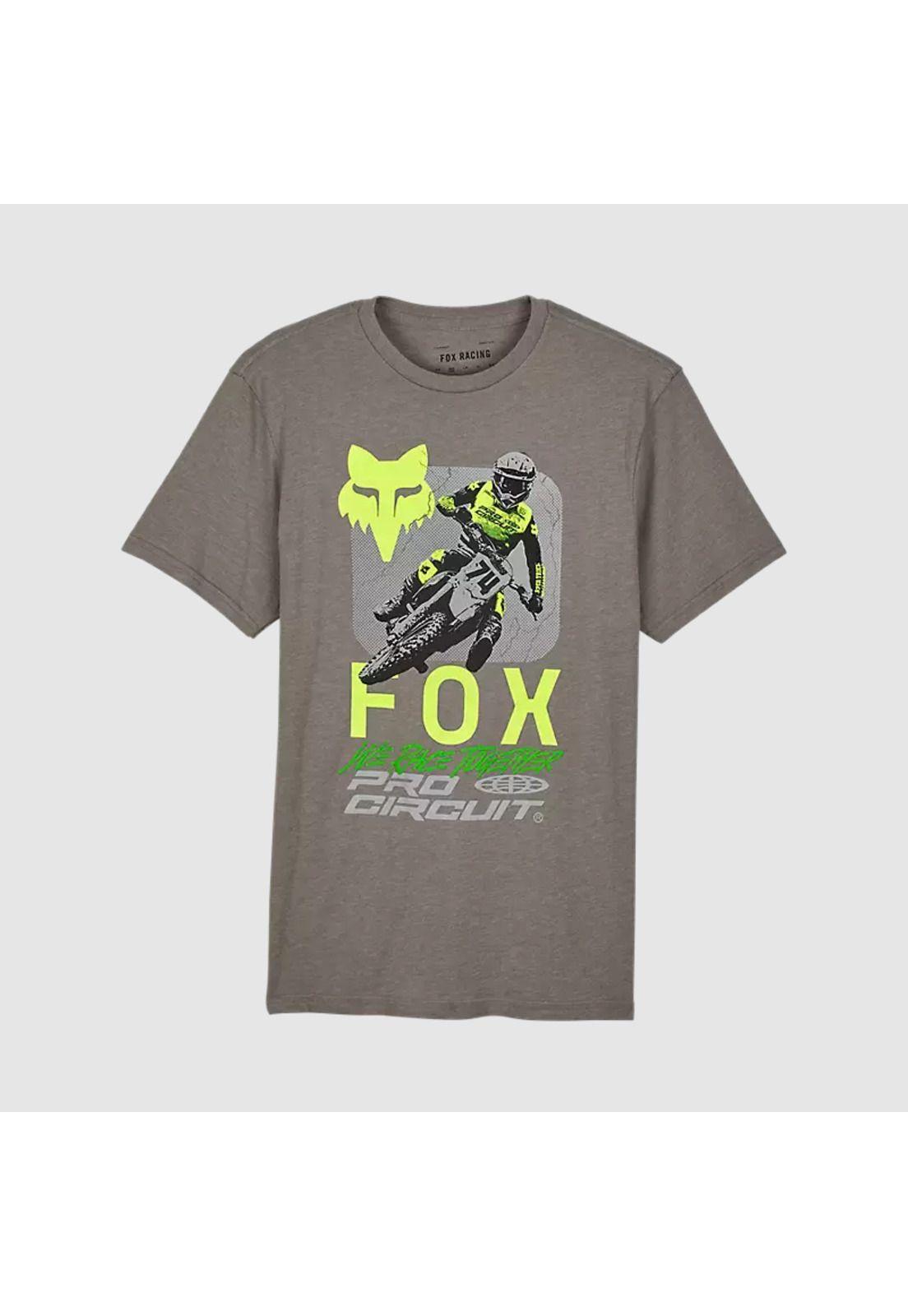 Polera Lifestyle Fox x Pro Circuit Gris Fox-0