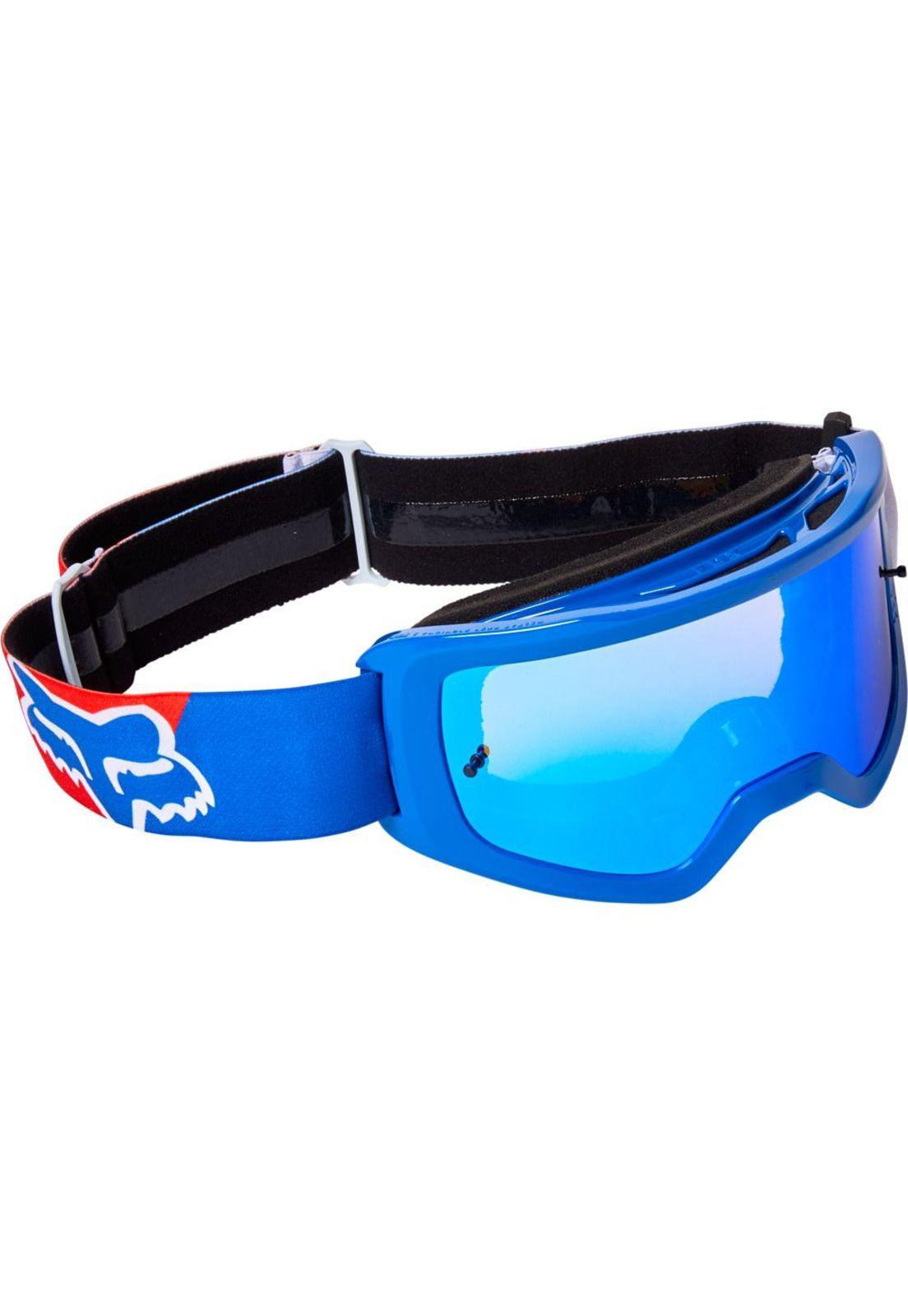 Antiparra Moto Main Skew Espejada Blanco Fox-0