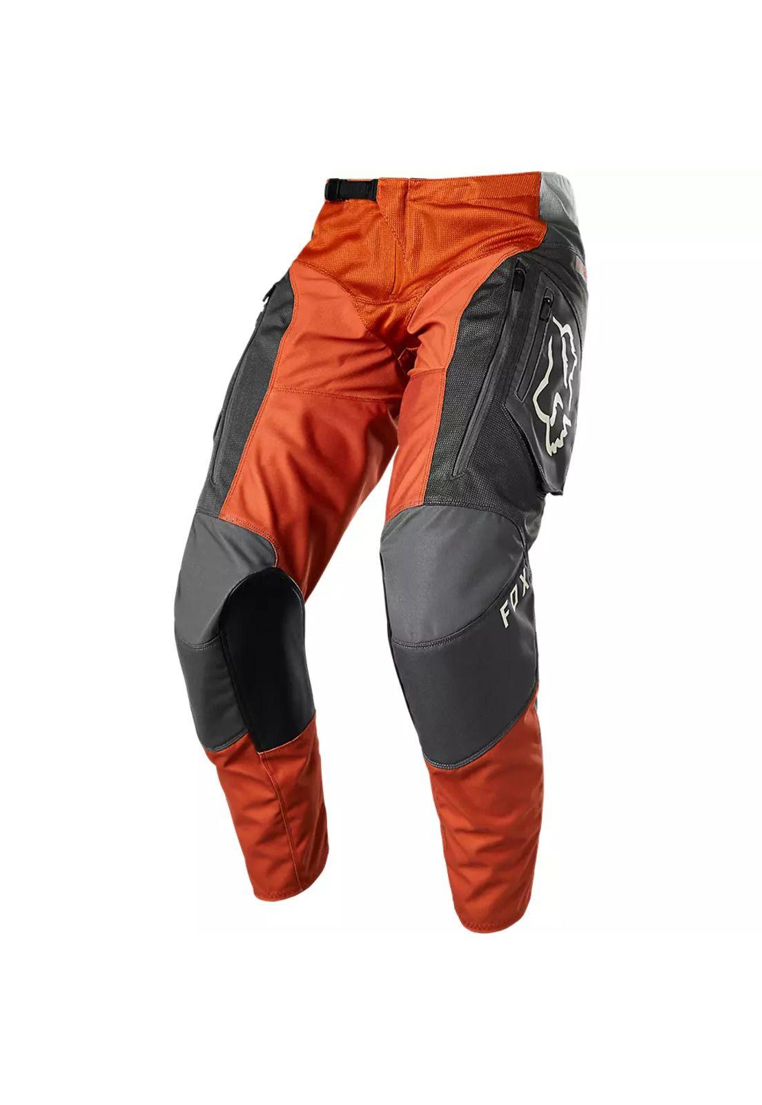 Pantalon Moto Legion Air Scanz Naranjo/Gris Fox-1