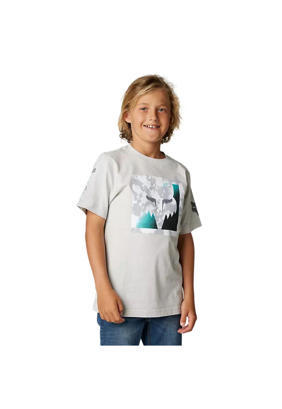 Polera Lifestyle Niño Detonate Gris Claro Fox-0