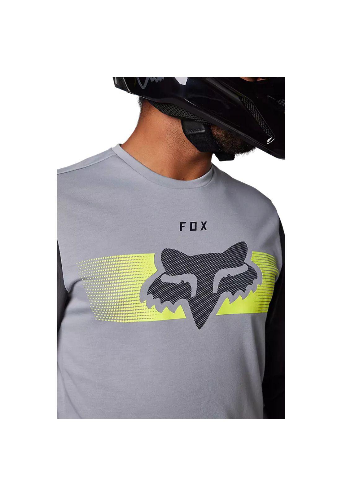Polera Moto Ranger Offroad Gris Fox-3