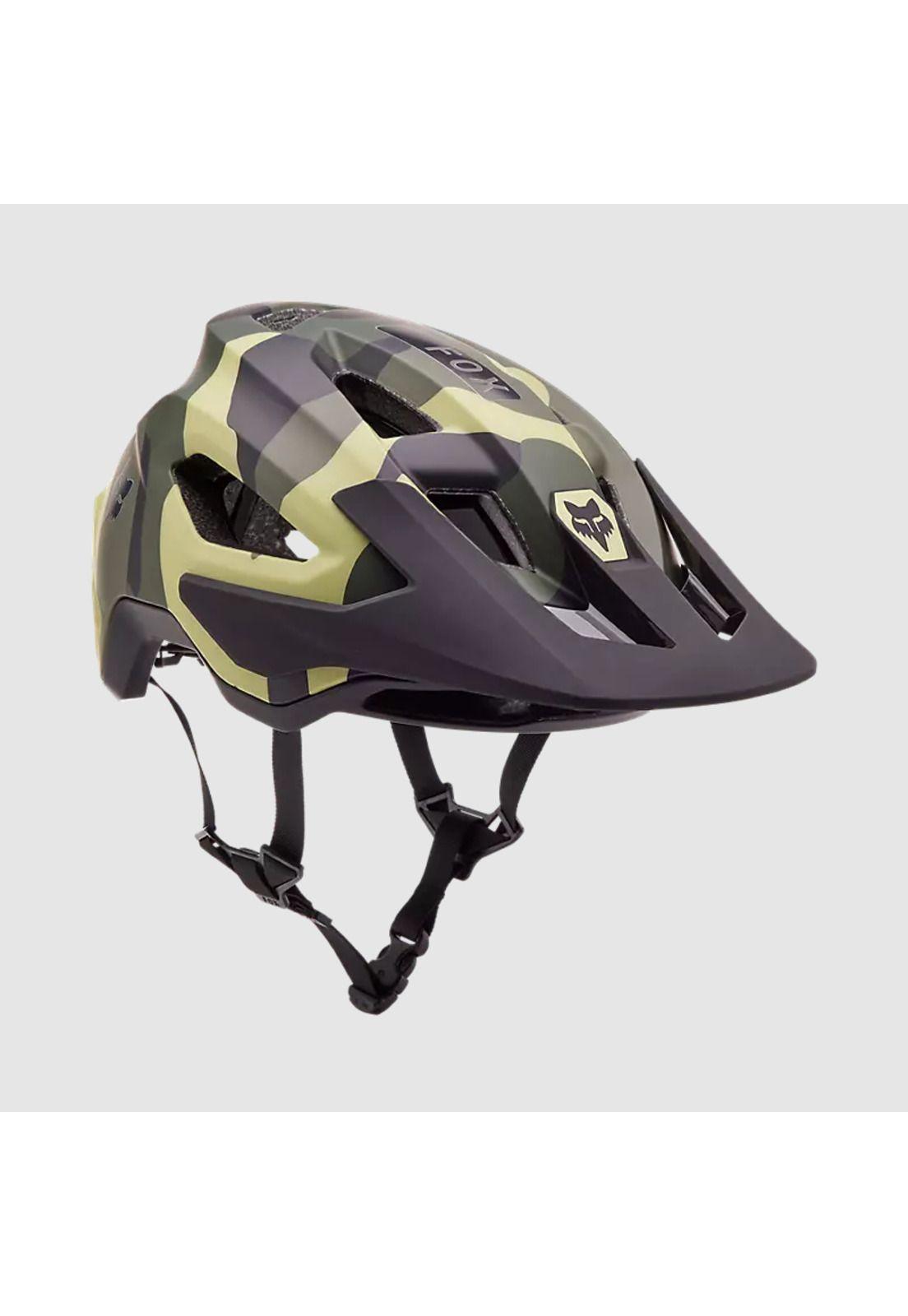 Casco Bicicleta Speedframe Camo Verde Fox-0