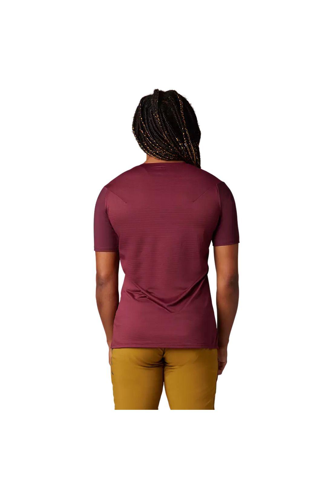 Polera Bicicleta Mujer Flexair Burdeo Fox-2