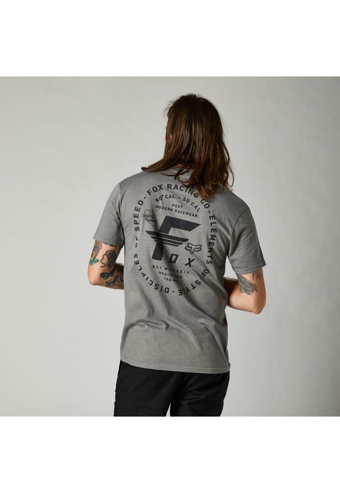 Polera Lifestyle Premium Big F Gris Fox-2