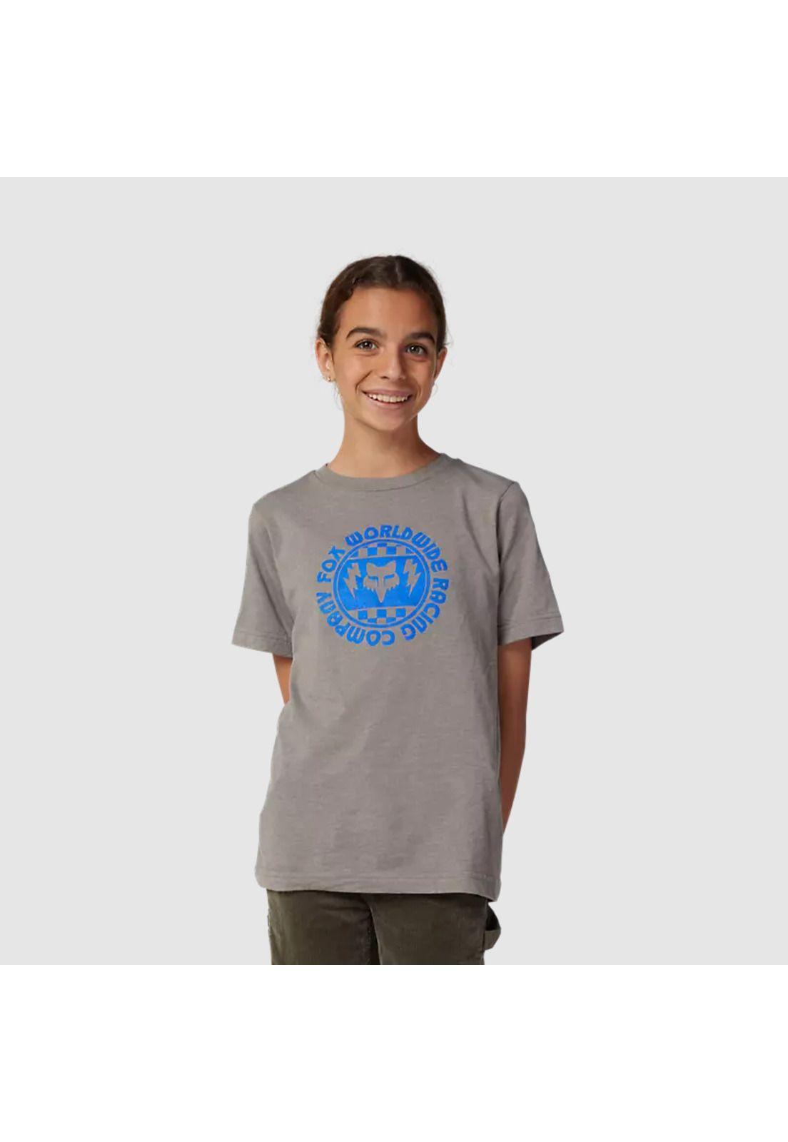 Polera Lifestyle Niño Next Level Premium Gris Fox-2