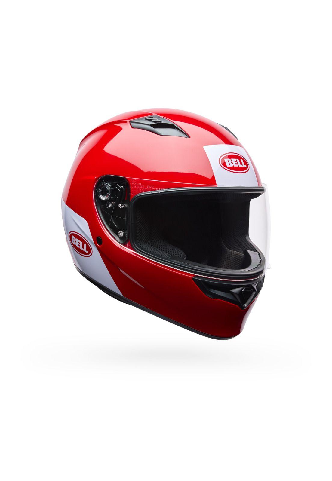Casco Moto Qualifier Clip Rojo Bell-0