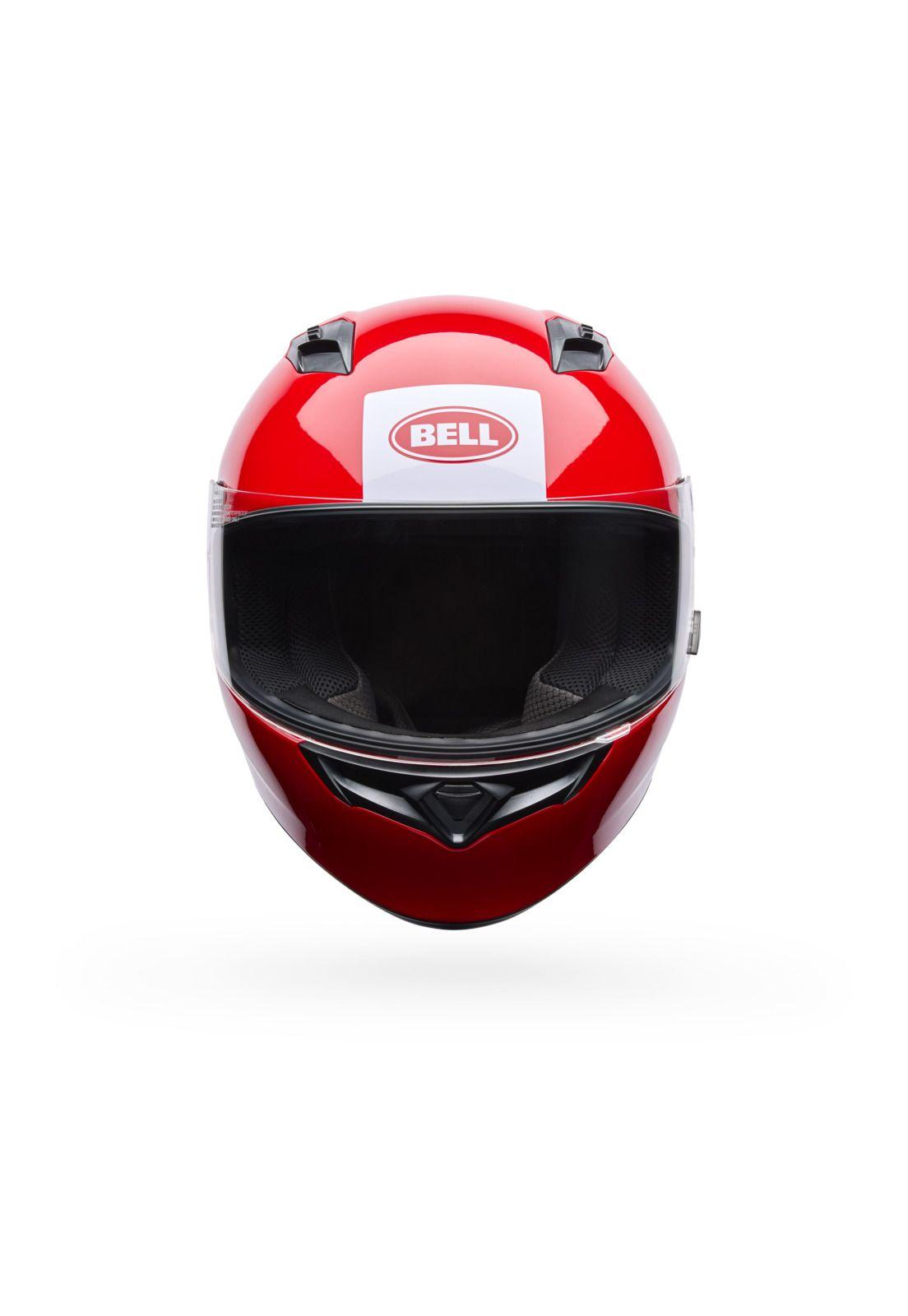 Casco Moto Qualifier Clip Rojo Bell-2