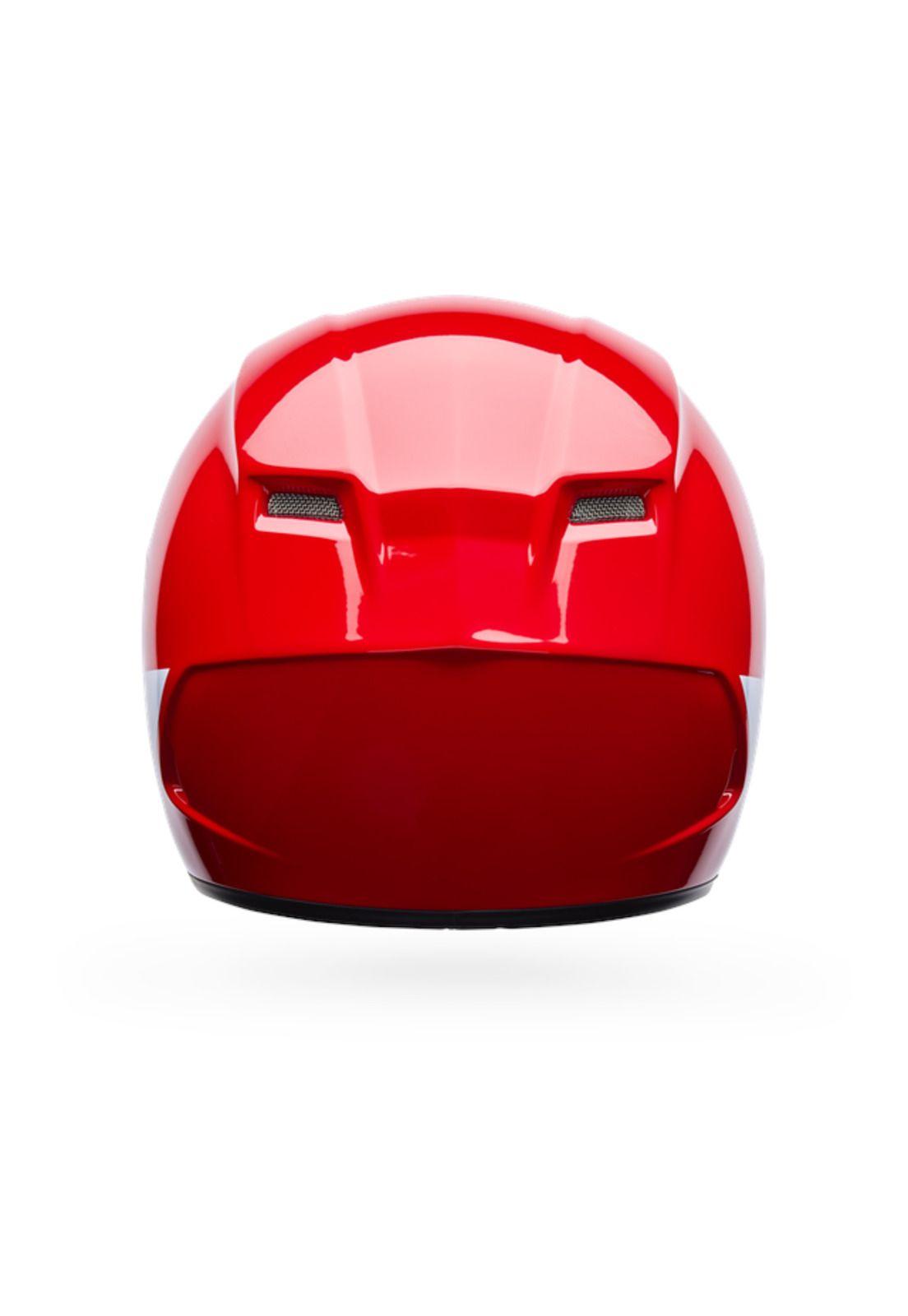 Casco Moto Qualifier Clip Rojo Bell-3