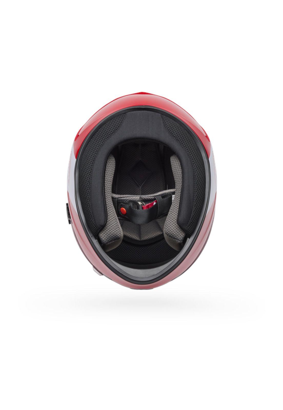 Casco Moto Qualifier Clip Rojo Bell-4