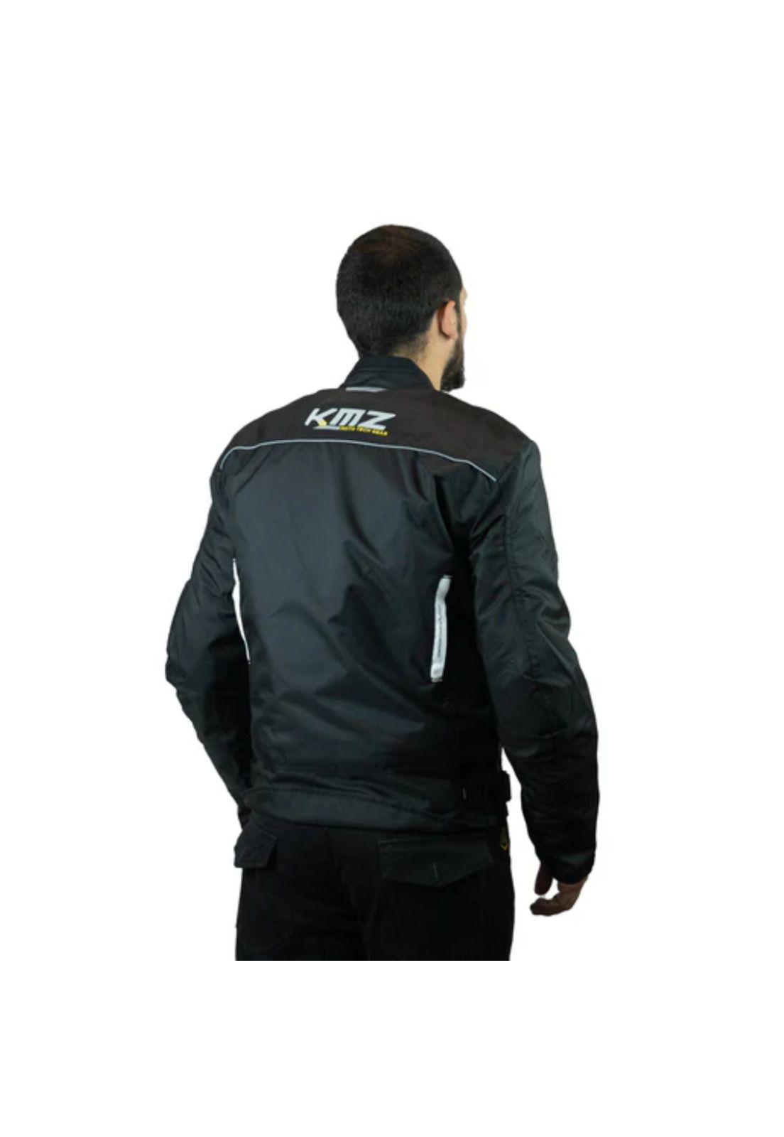Chaqueta Moto Calle Jet Negro/Blanco KMZ-1