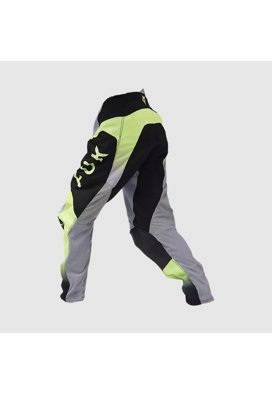 Pantalon Moto Niño 180 Lean Amarillo Fox-1