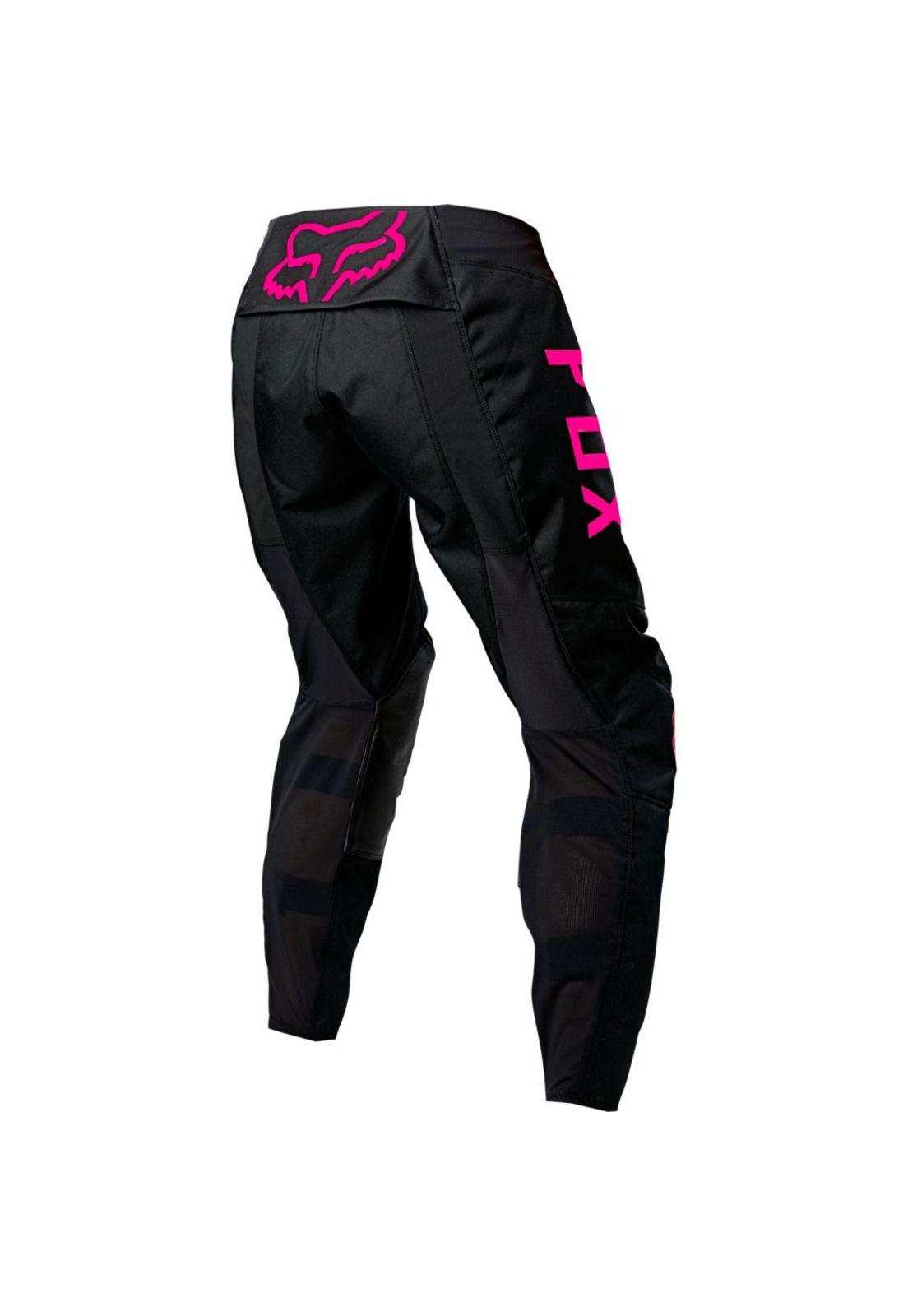 Pantalon Moto Mujer 180 Djet Negro Fox-2