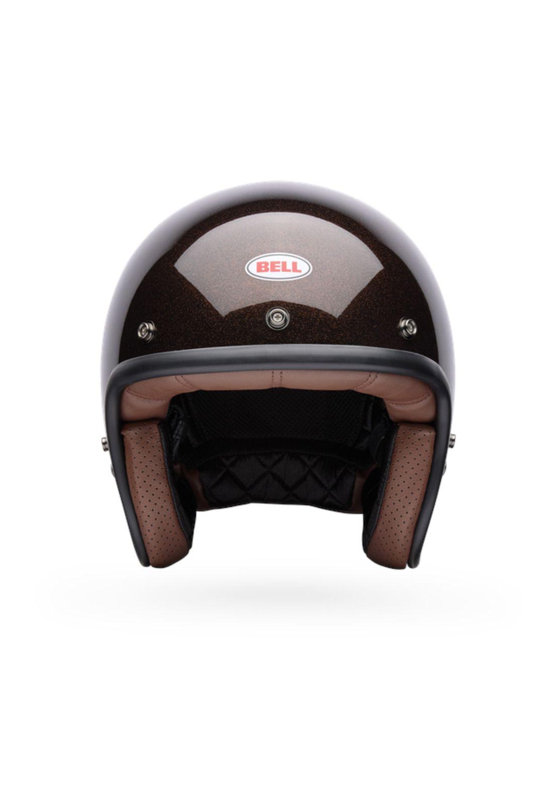 Casco Moto Custom 500 Flake Morado Bell-2