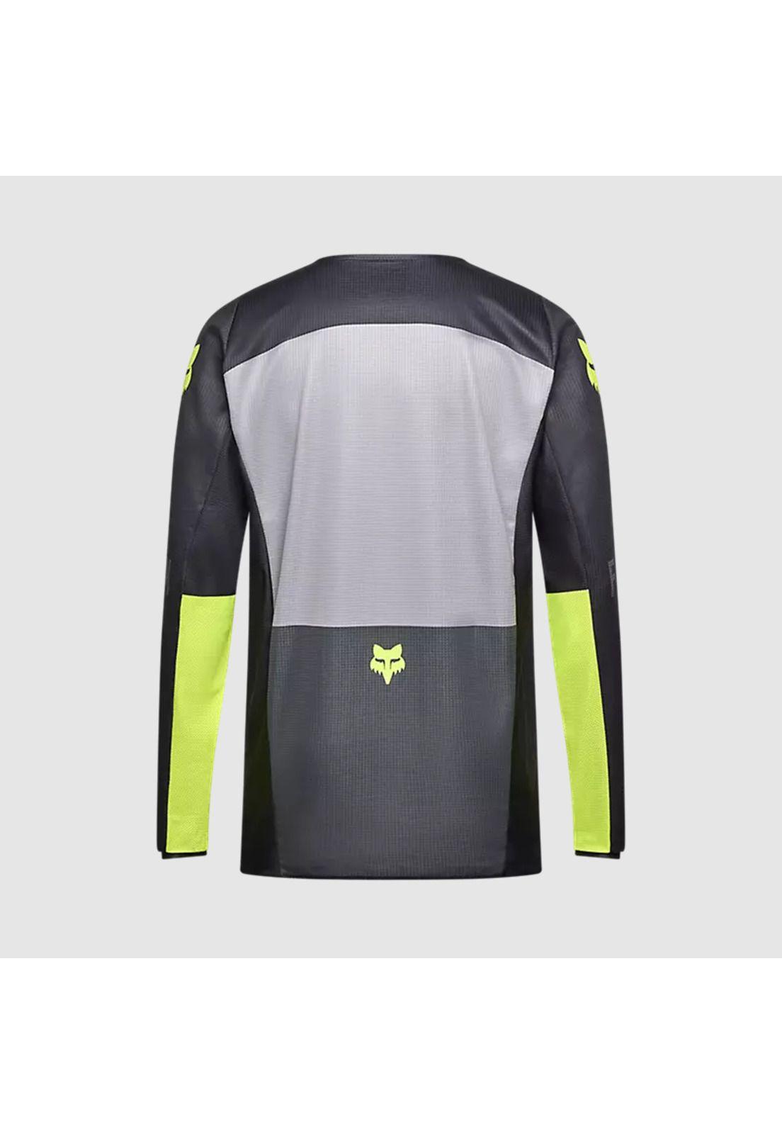 Polera Moto 180 Flow Negro/Amarillo Fox-1