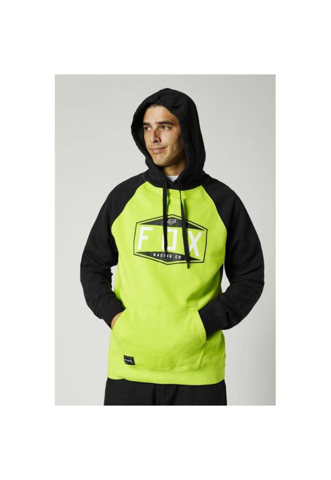 Poleron Lifestyle Emplem Raglan Amarillo Fox-1