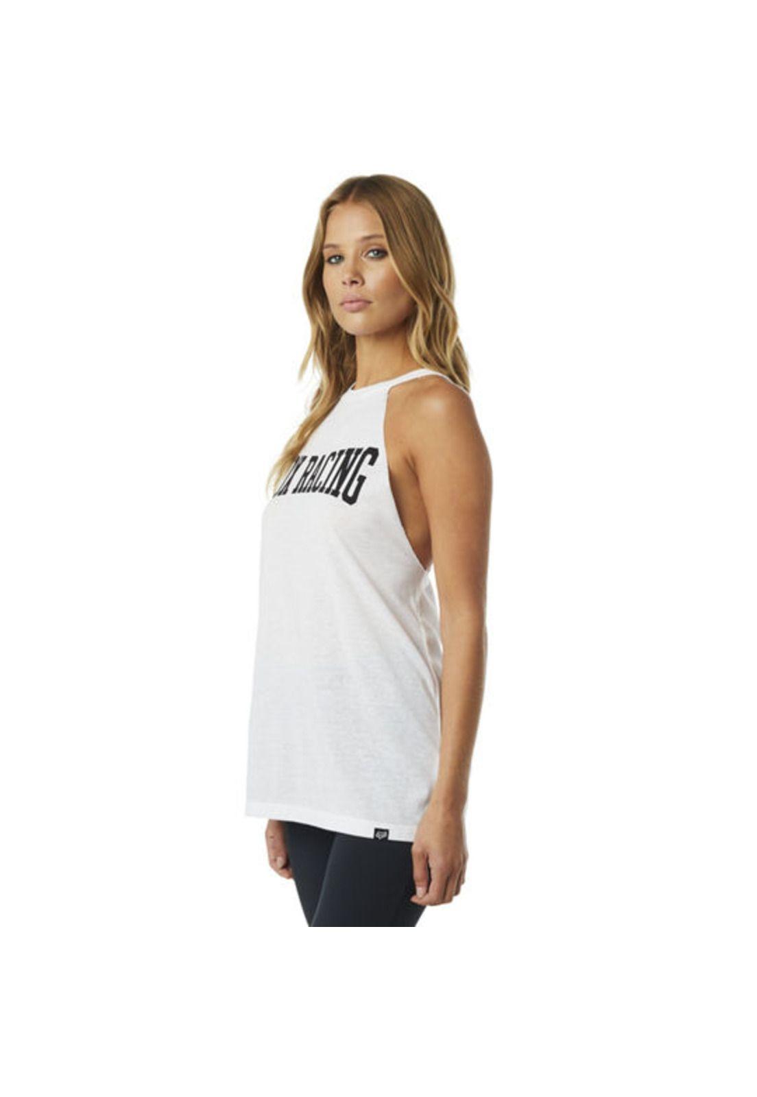 Polera Lifestyle Mujer 4 Ever Blanco Fox-2
