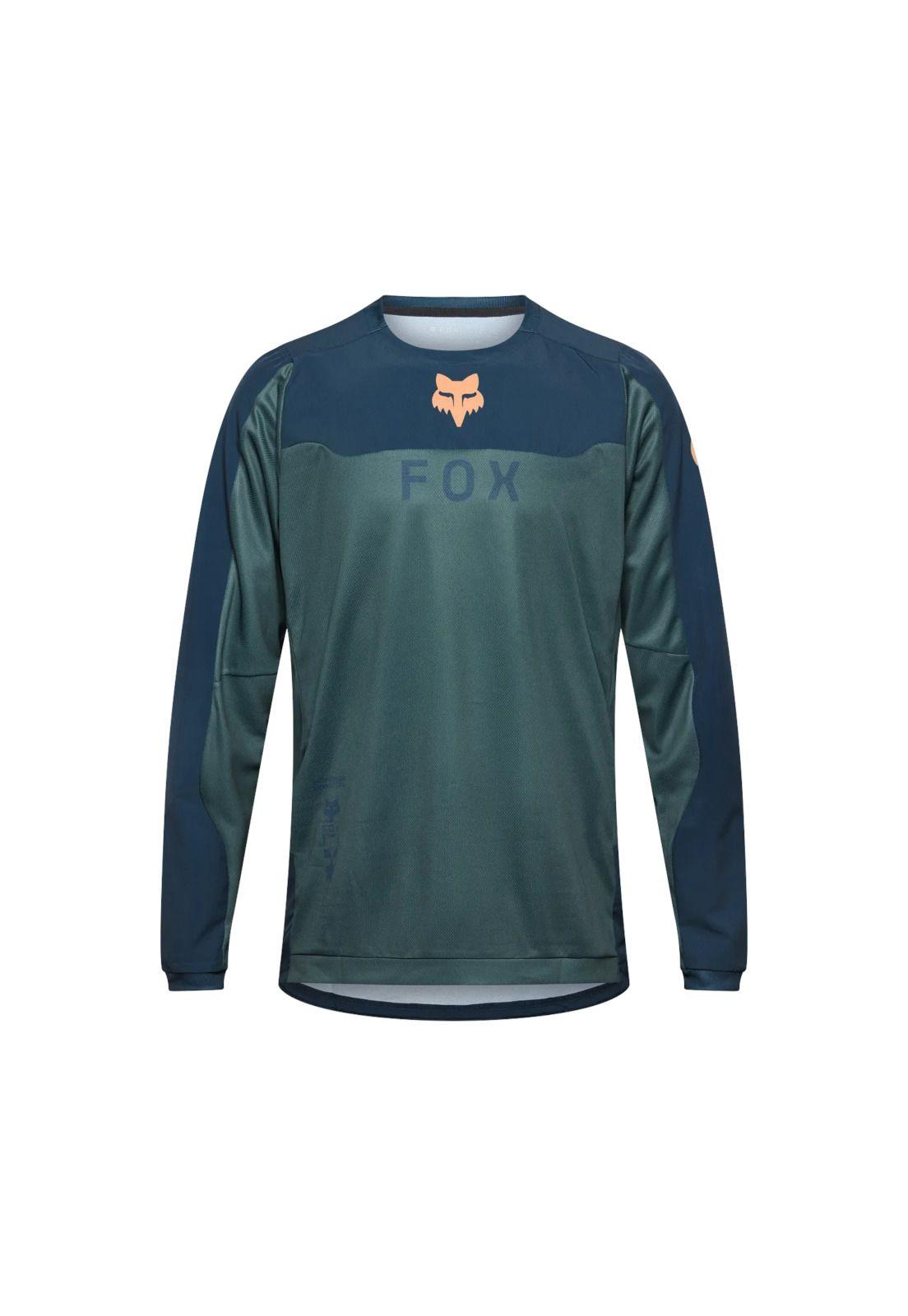 Polera Moto Ranger Off-Road Verde Fox-0