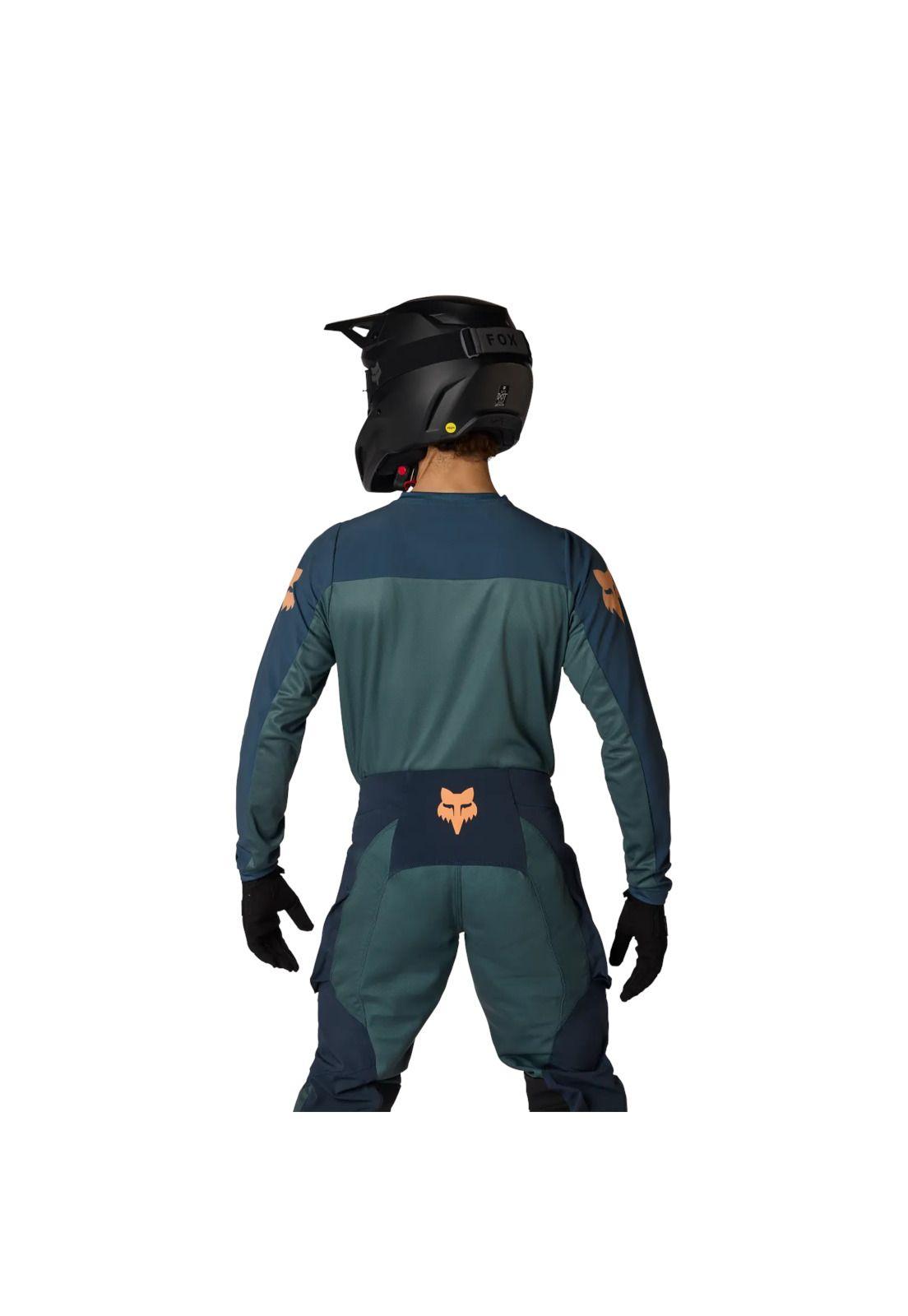 Polera Moto Ranger Off-Road Verde Fox-3