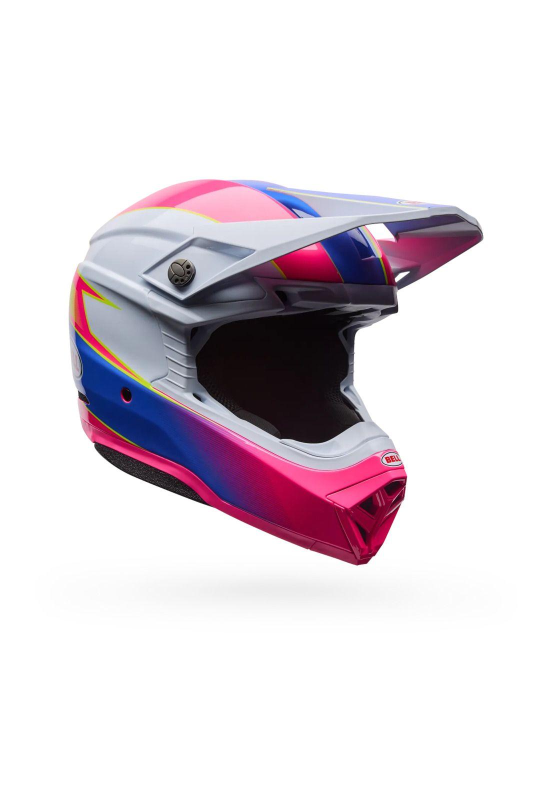 Casco Moto Moto-10 Falcon Mips Blanco/Rosado Bell-1