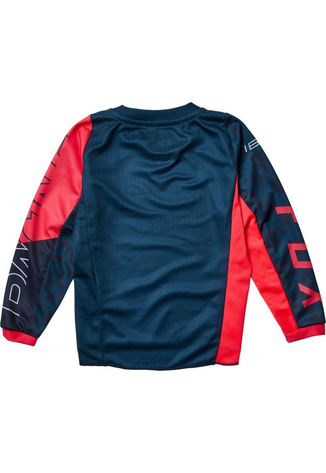 Polera Moto Infantil Niña 180 Skew Azul Fox-1