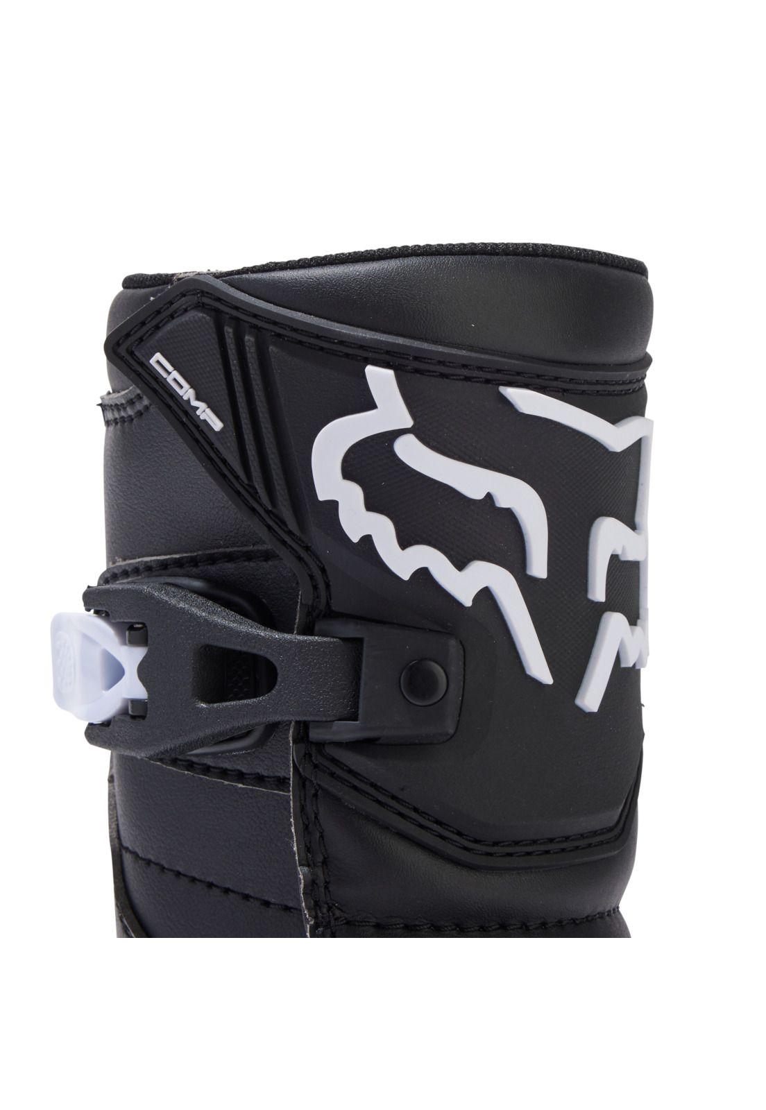 Botas Moto Infantil Comp Negro Fox-8