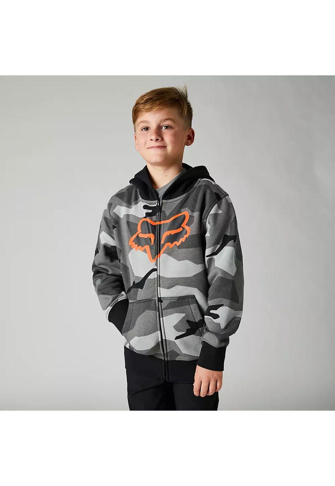 Poleron Lifestyle Niño BKNR Camo Negro Fox-0