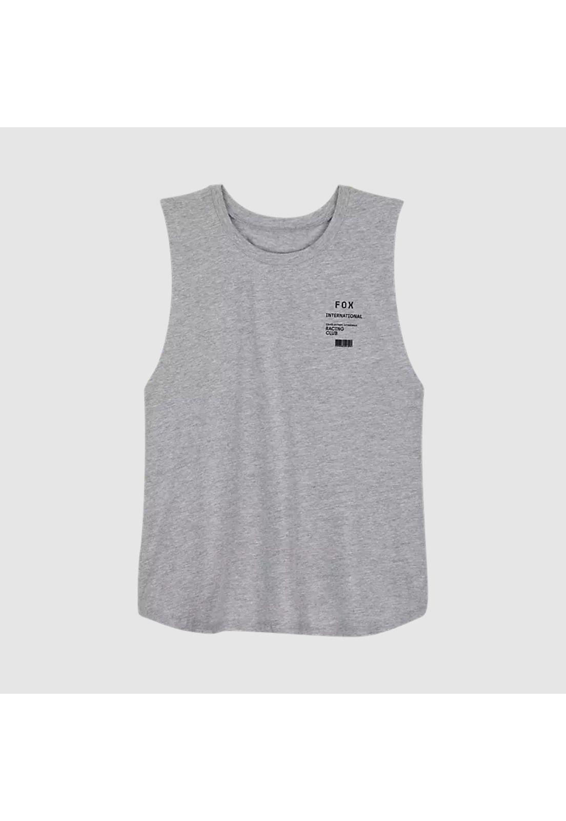 Polera Lifestyle Mujer Numerical Biker Gris Fox-0