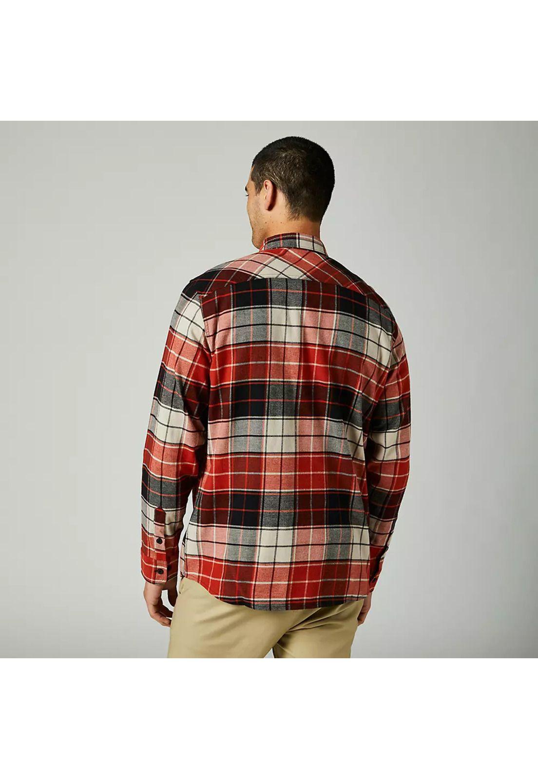 Camisa Lifestyle Grainz Utility Rojo Fox-2