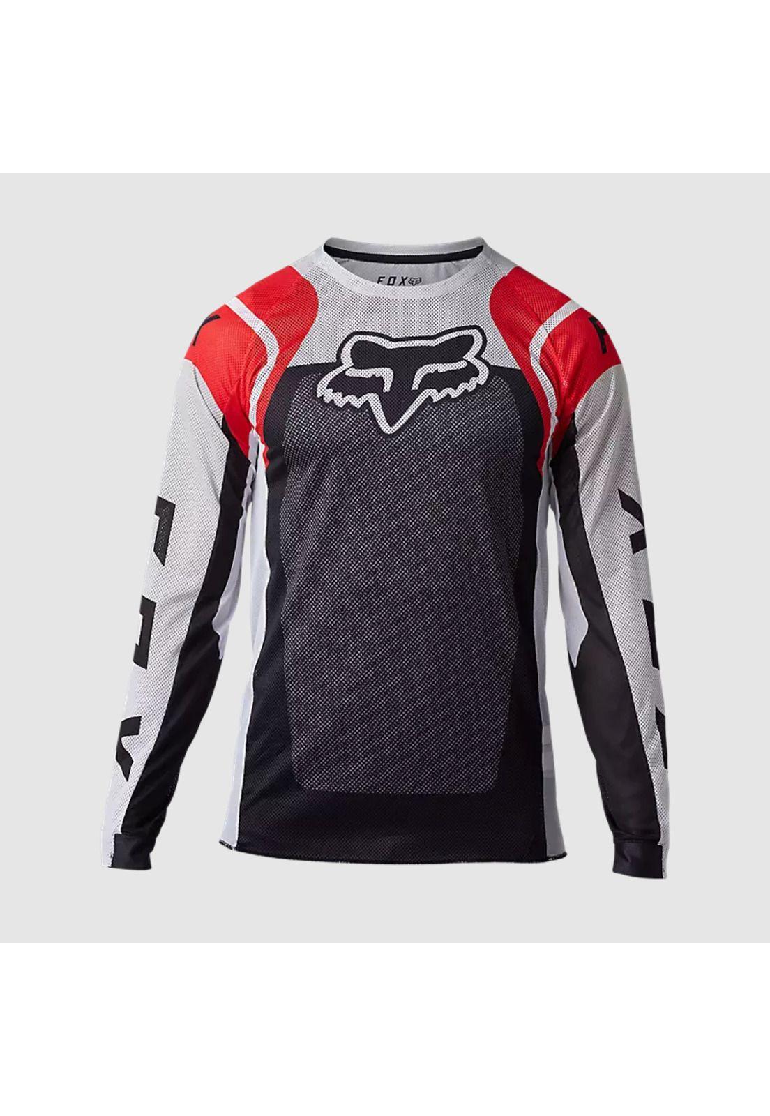 Polera Moto Airline Sensory Rojo Fox-0