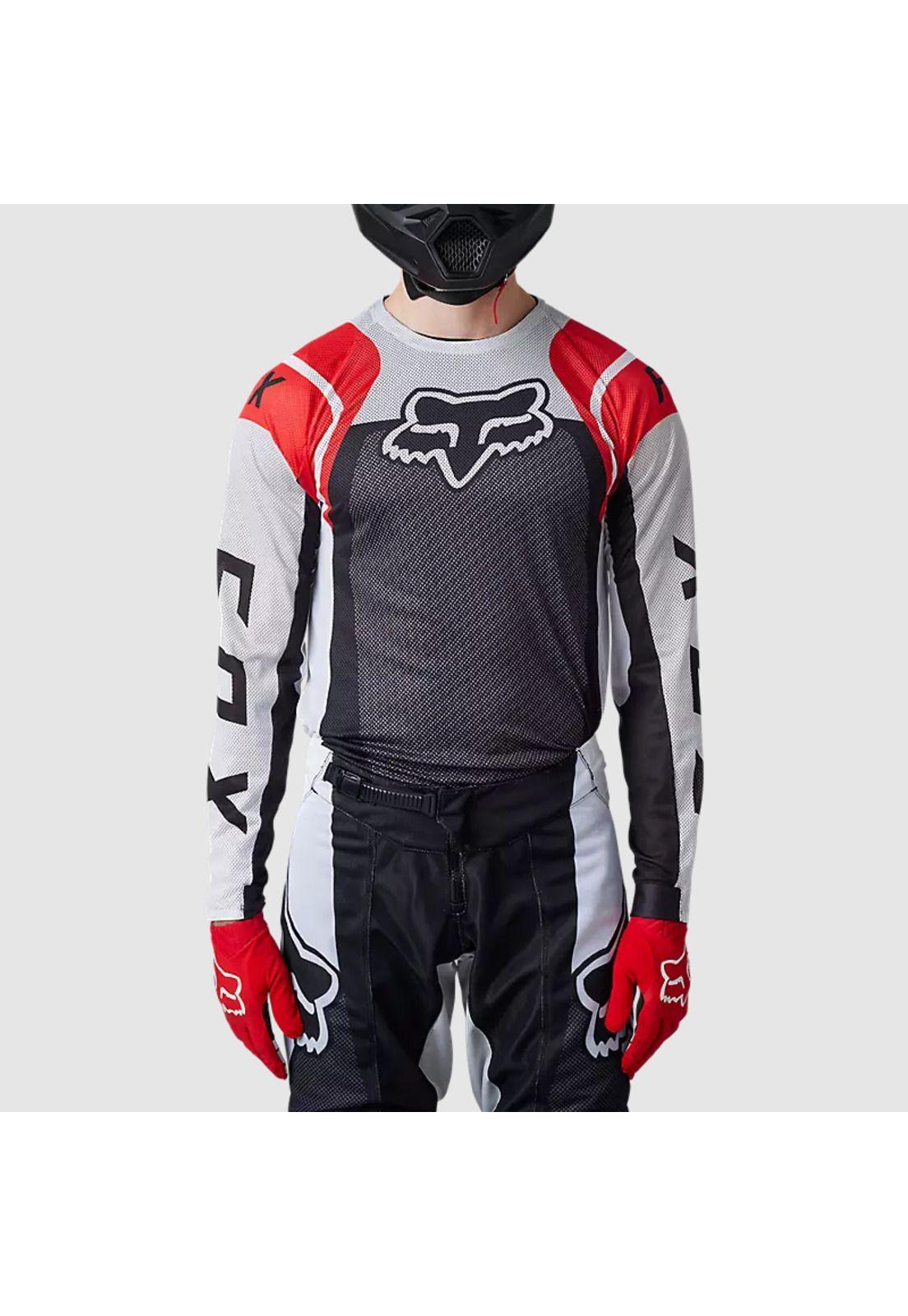 Polera Moto Airline Sensory Rojo Fox-1