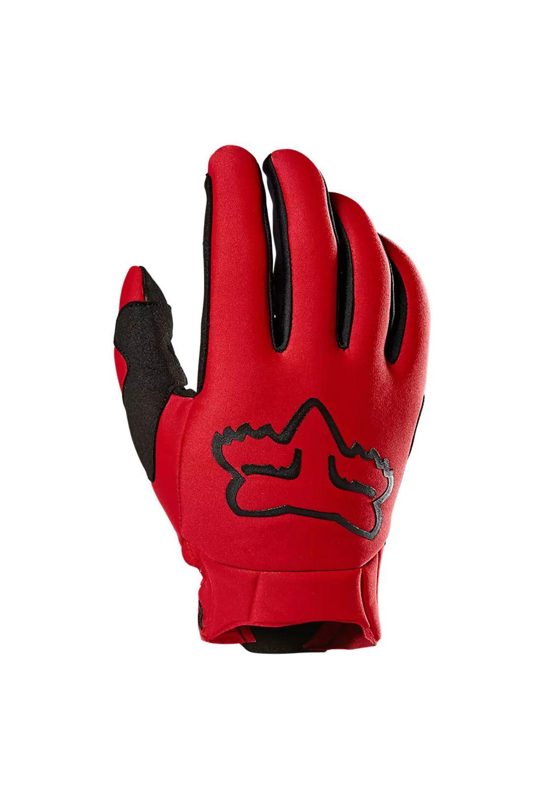 Guantes Moto Defend Thermo Offroad CE Rojo Fox-0