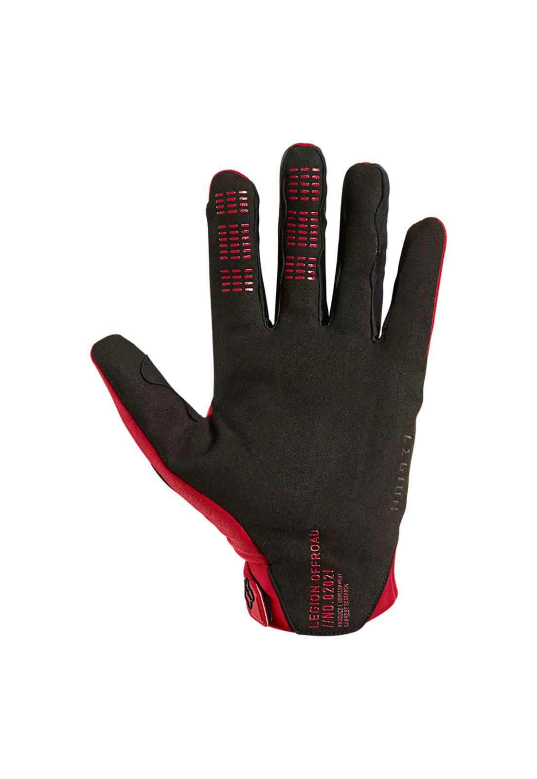 Guantes Moto Defend Thermo Offroad CE Rojo Fox-1