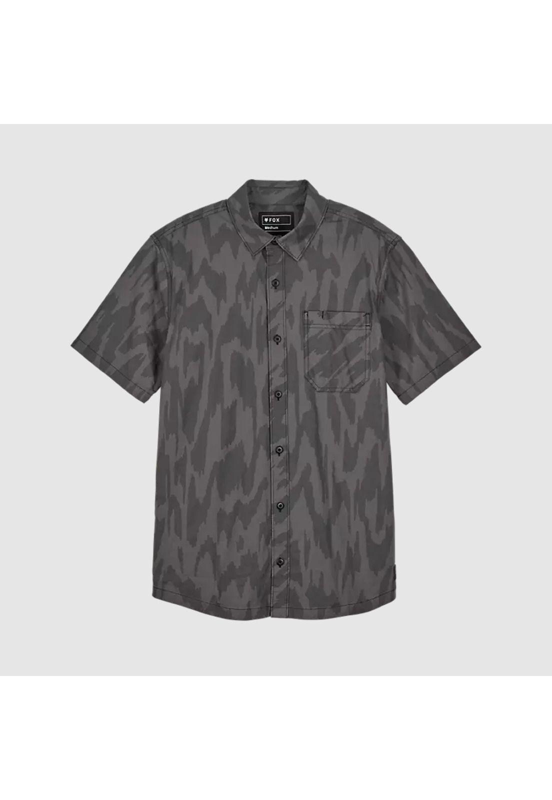 Camisa Lifestyle Swarmer Woven Negro Fox-2