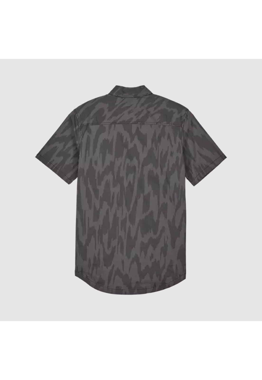 Camisa Lifestyle Swarmer Woven Negro Fox-3