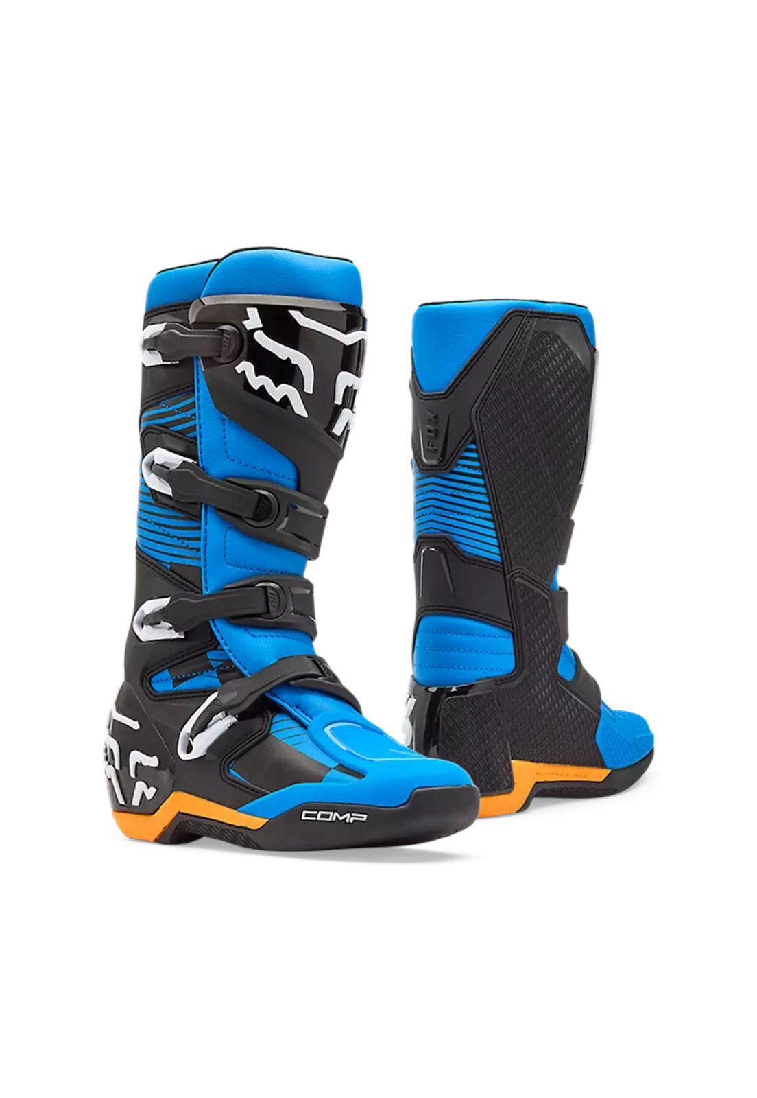 Botas Moto Comp Azul Fox-0
