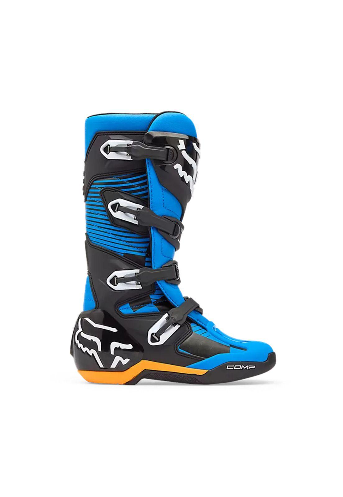 Botas Moto Comp Azul Fox-1
