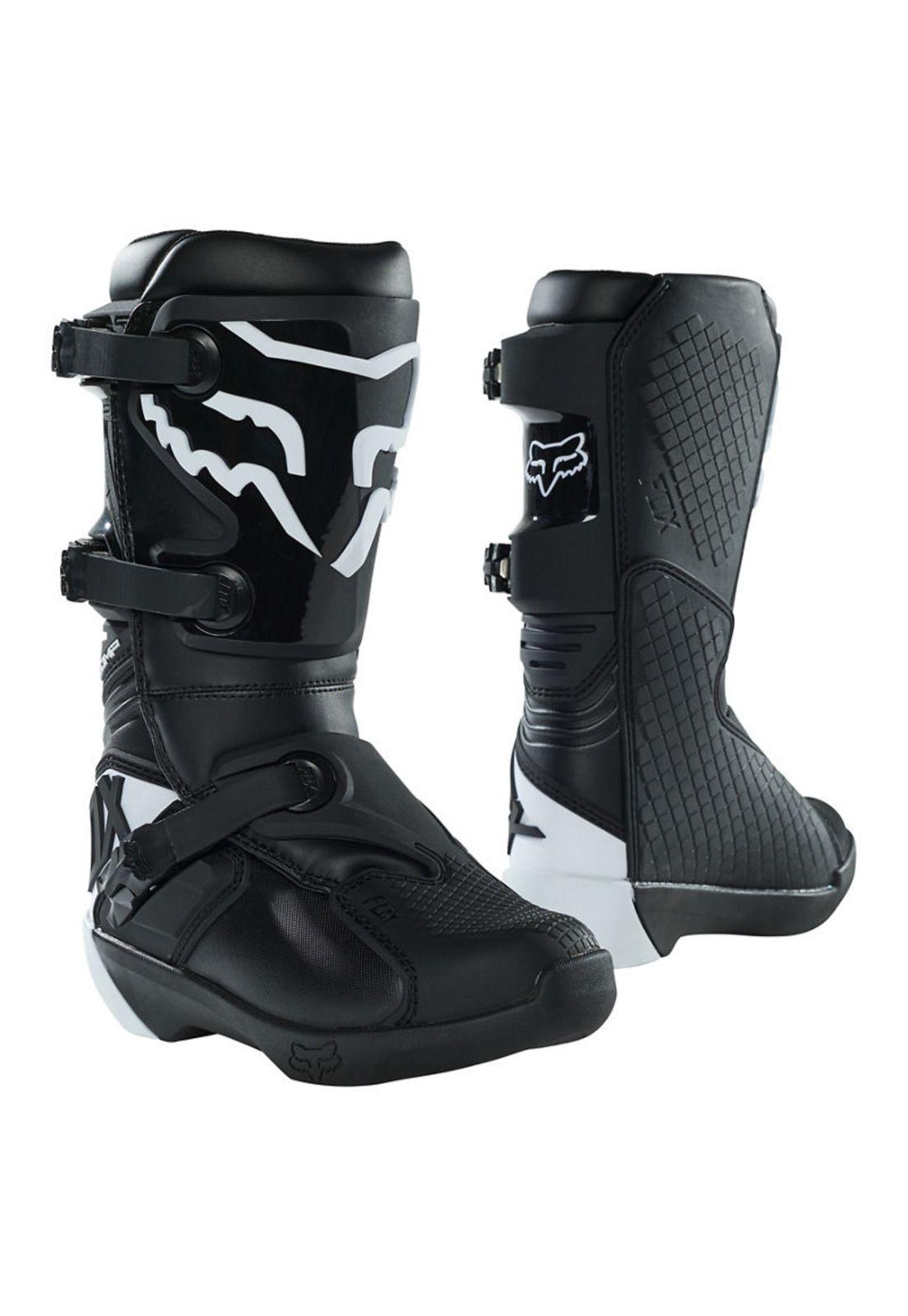 Botas Moto Niño Comp Negro Fox-0