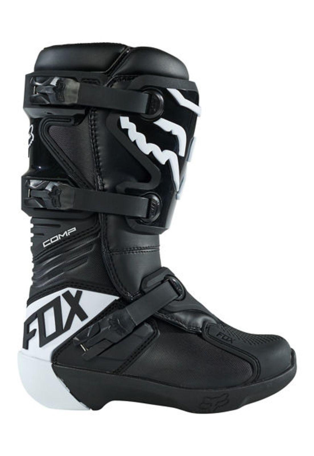 Botas Moto Niño Comp Negro Fox-1