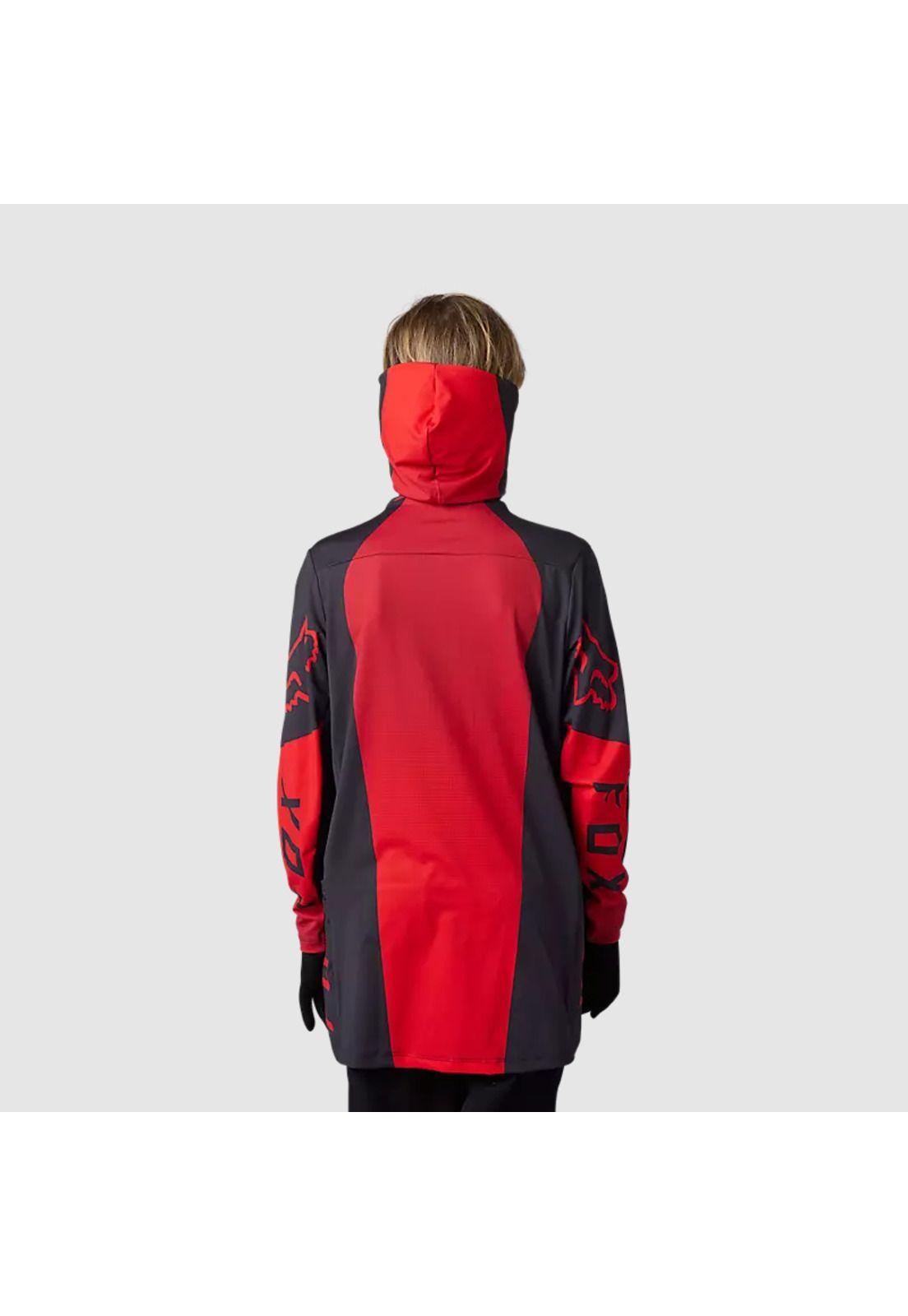 Polera Moto Niño Ranger Drive Krux SXS Con Cuello Rojo Fox-2