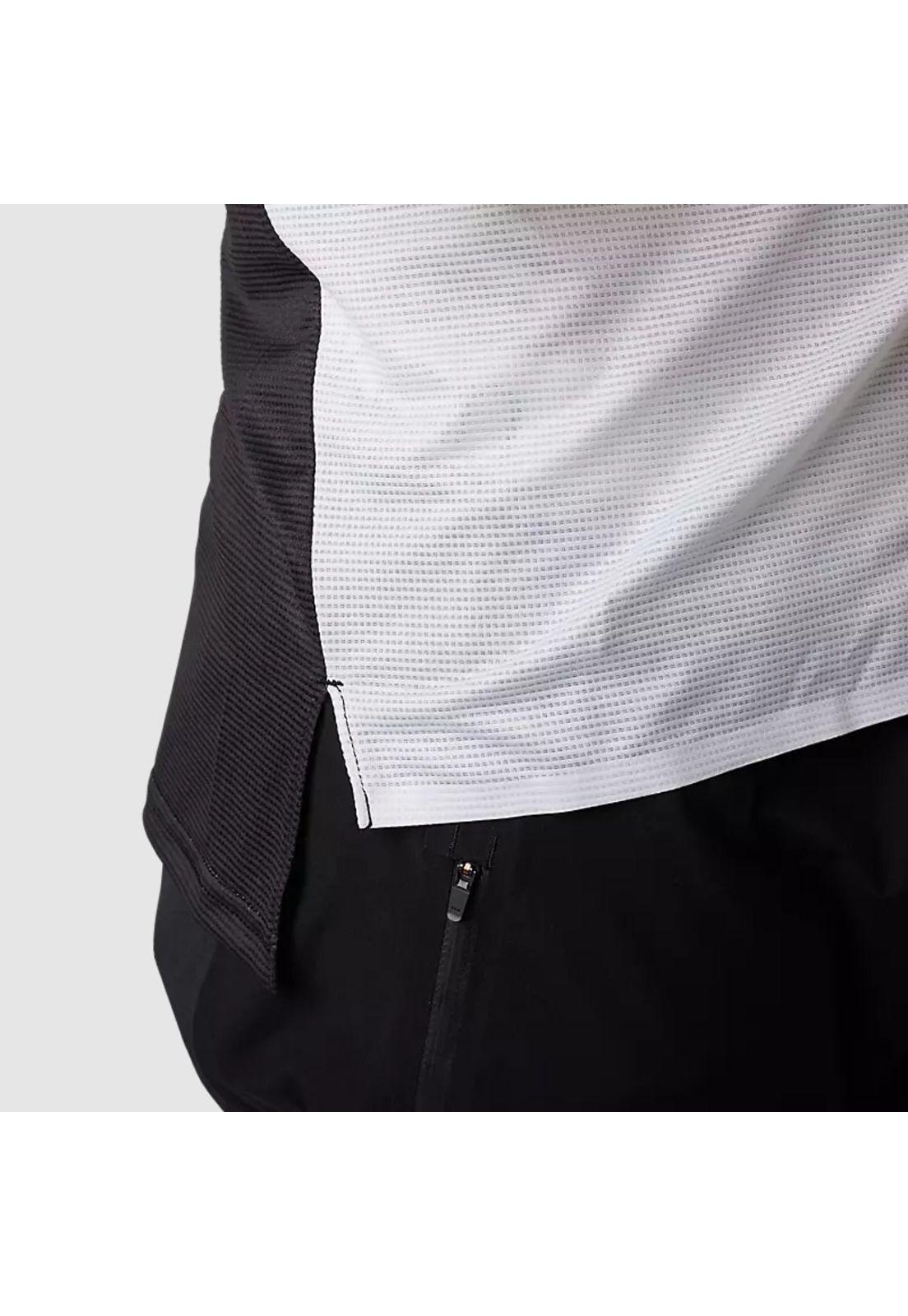 Polera Bicicleta Flexair Novah Negro/Blanco Manga Larga Fox-4