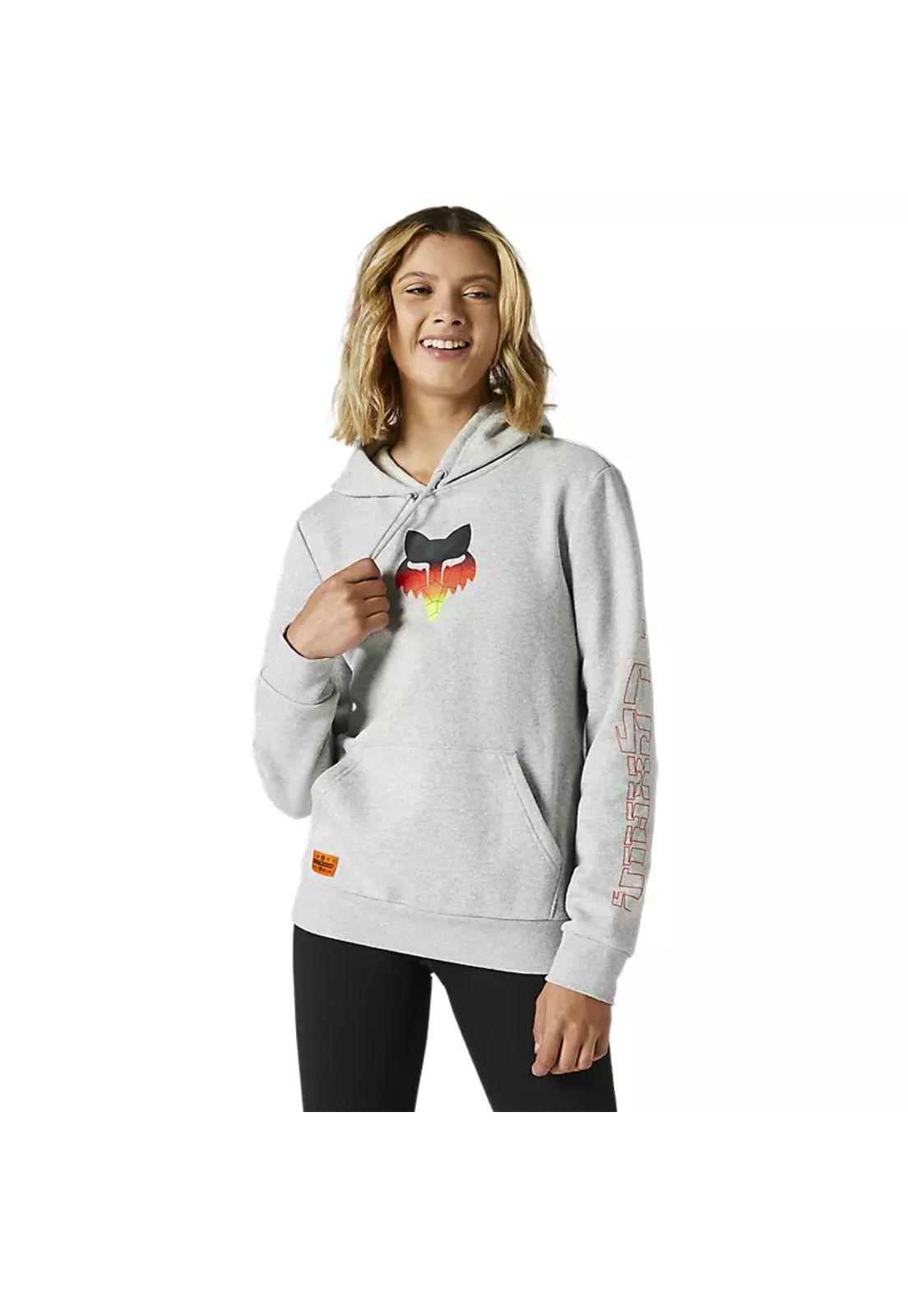 Poleron Lifestyle Mujer Skarz Gris Fox-0