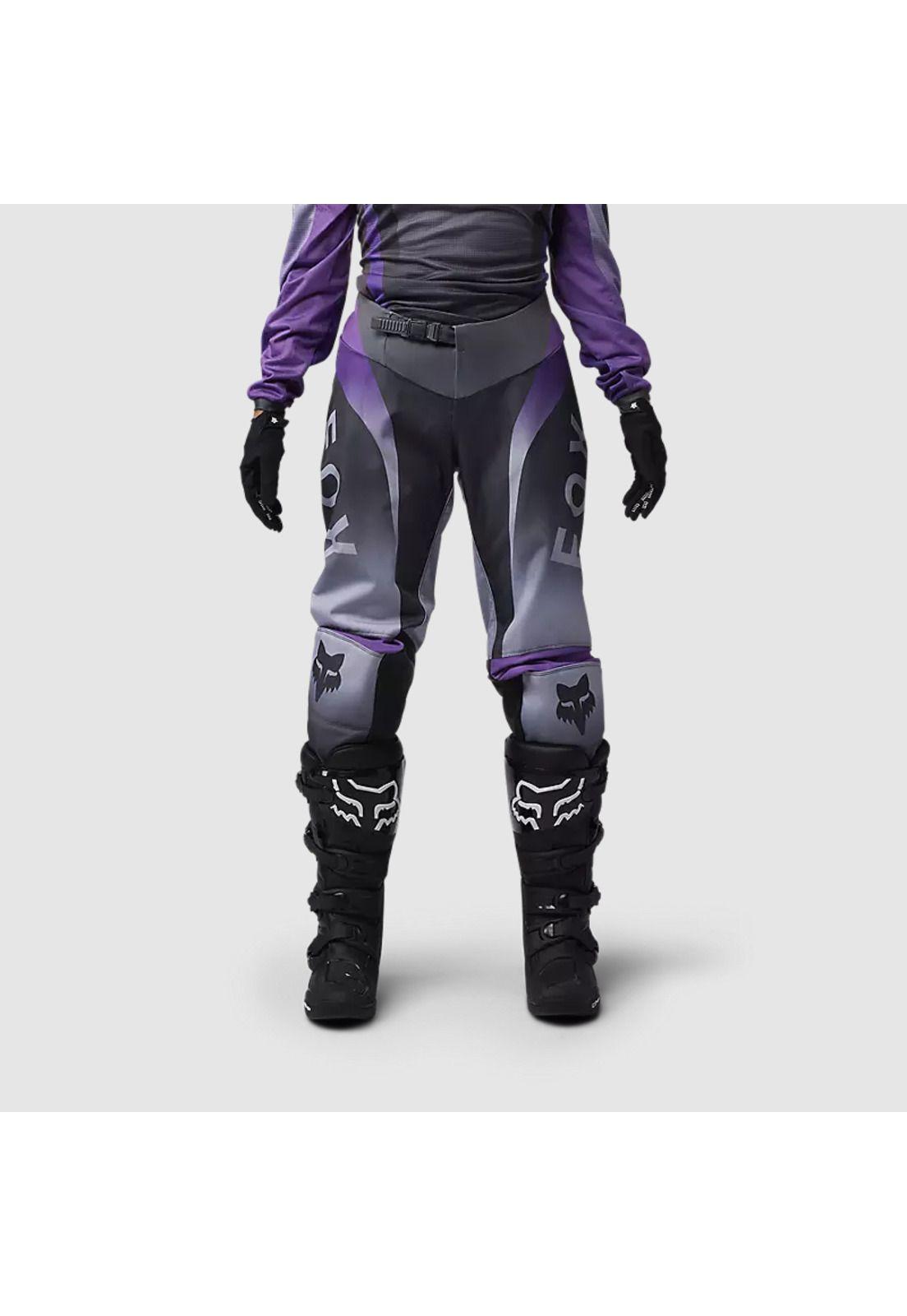 Pantalon Moto Mujer 180 Lean Morado Fox-2