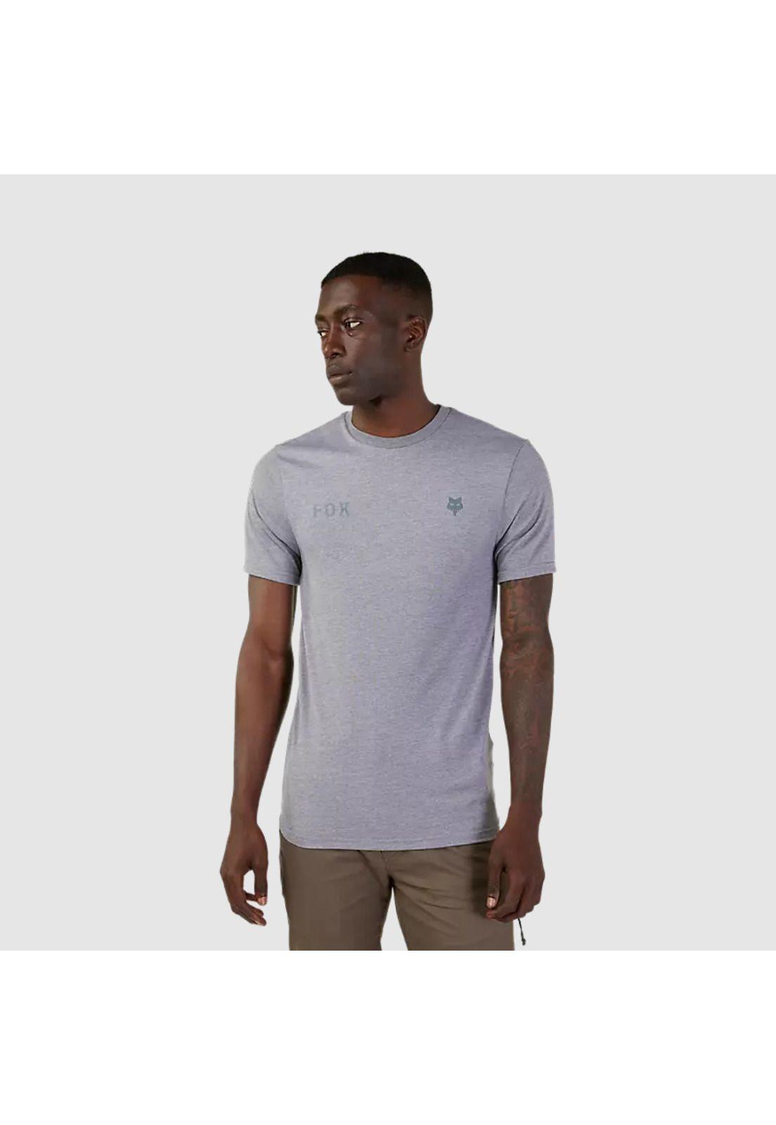 Polera Lifestyle Wordmark Gris Fox-0