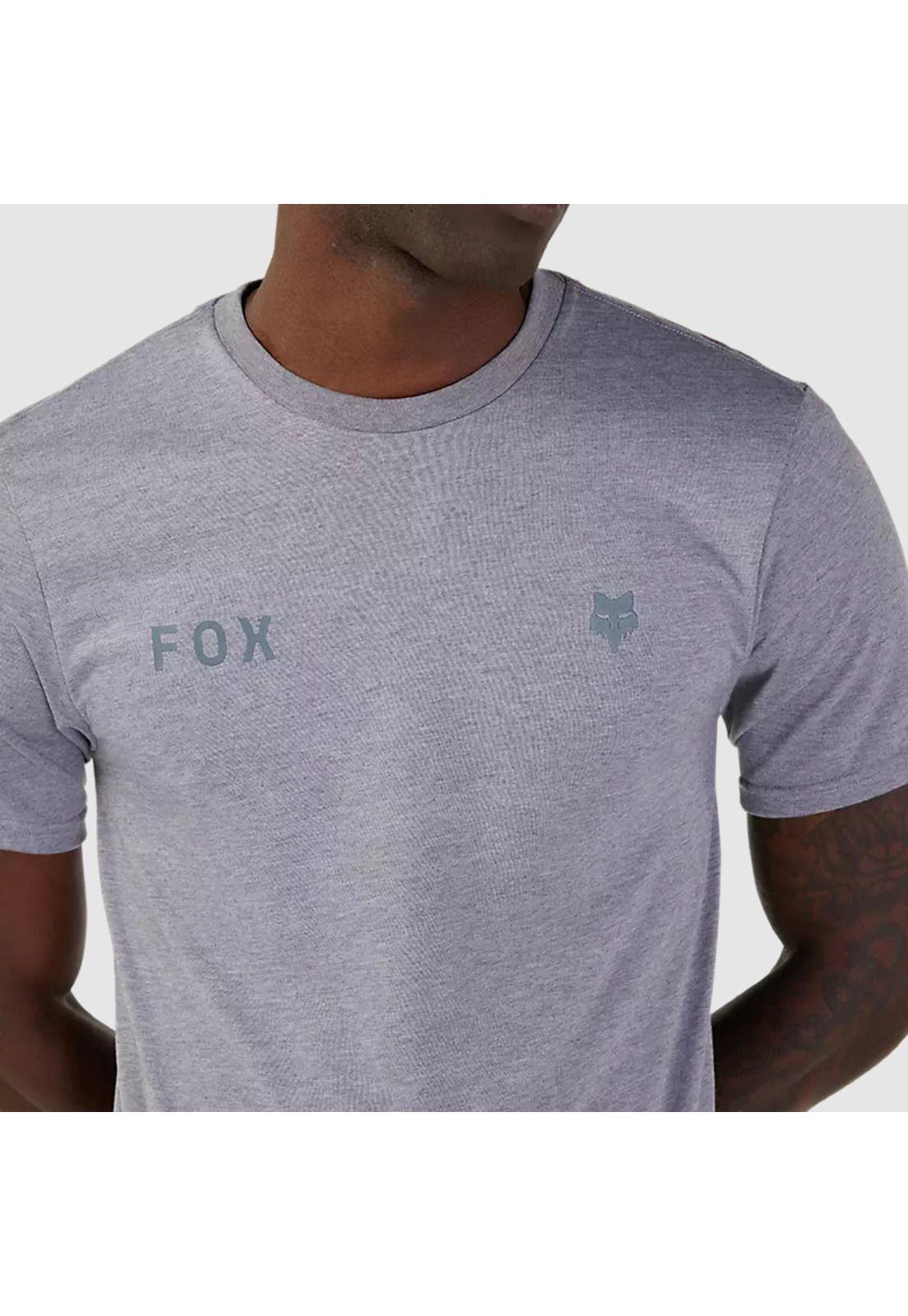 Polera Lifestyle Wordmark Gris Fox-1