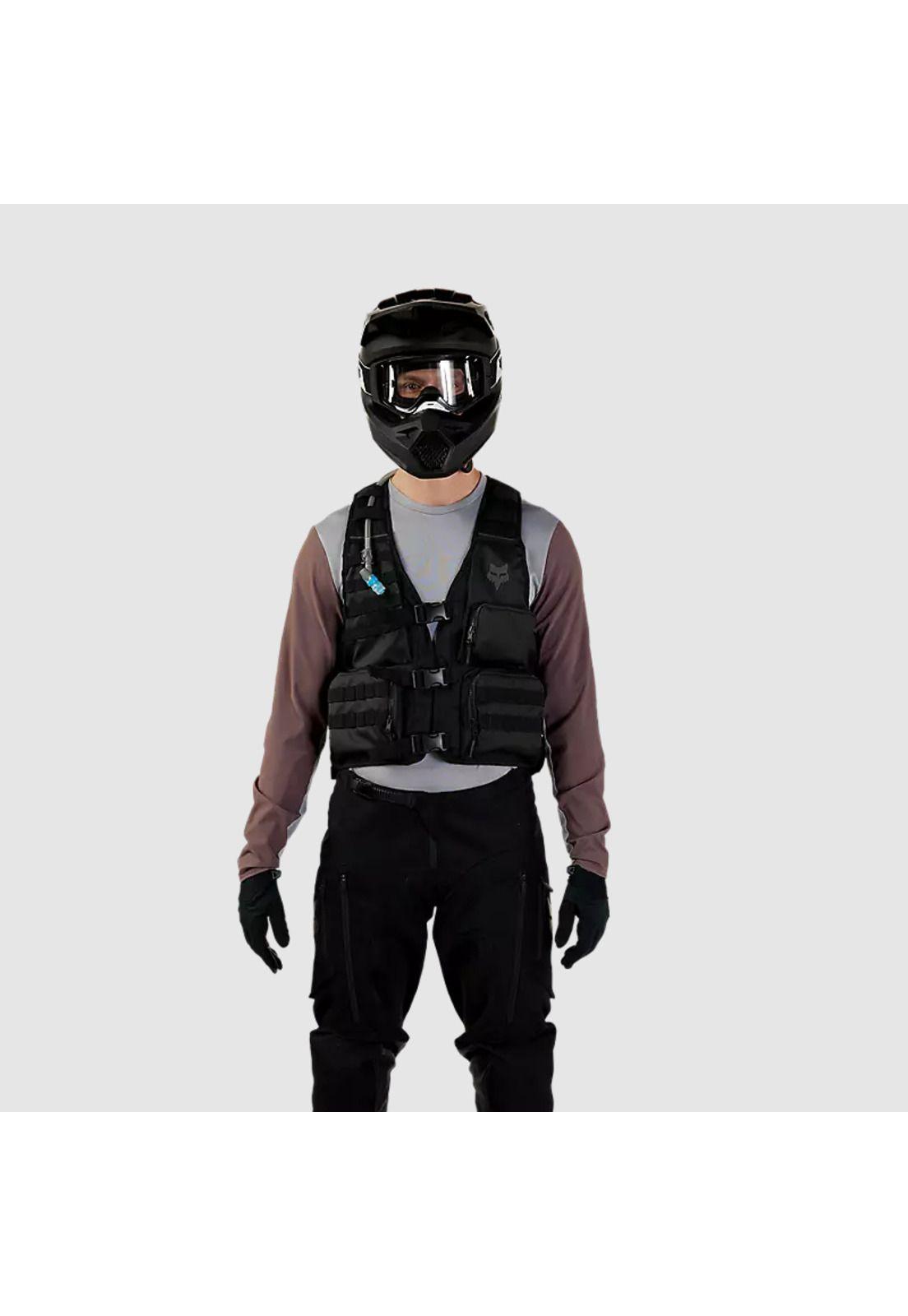 Chaqueta Chaleco Moto Legion Tac Negro Fox-1